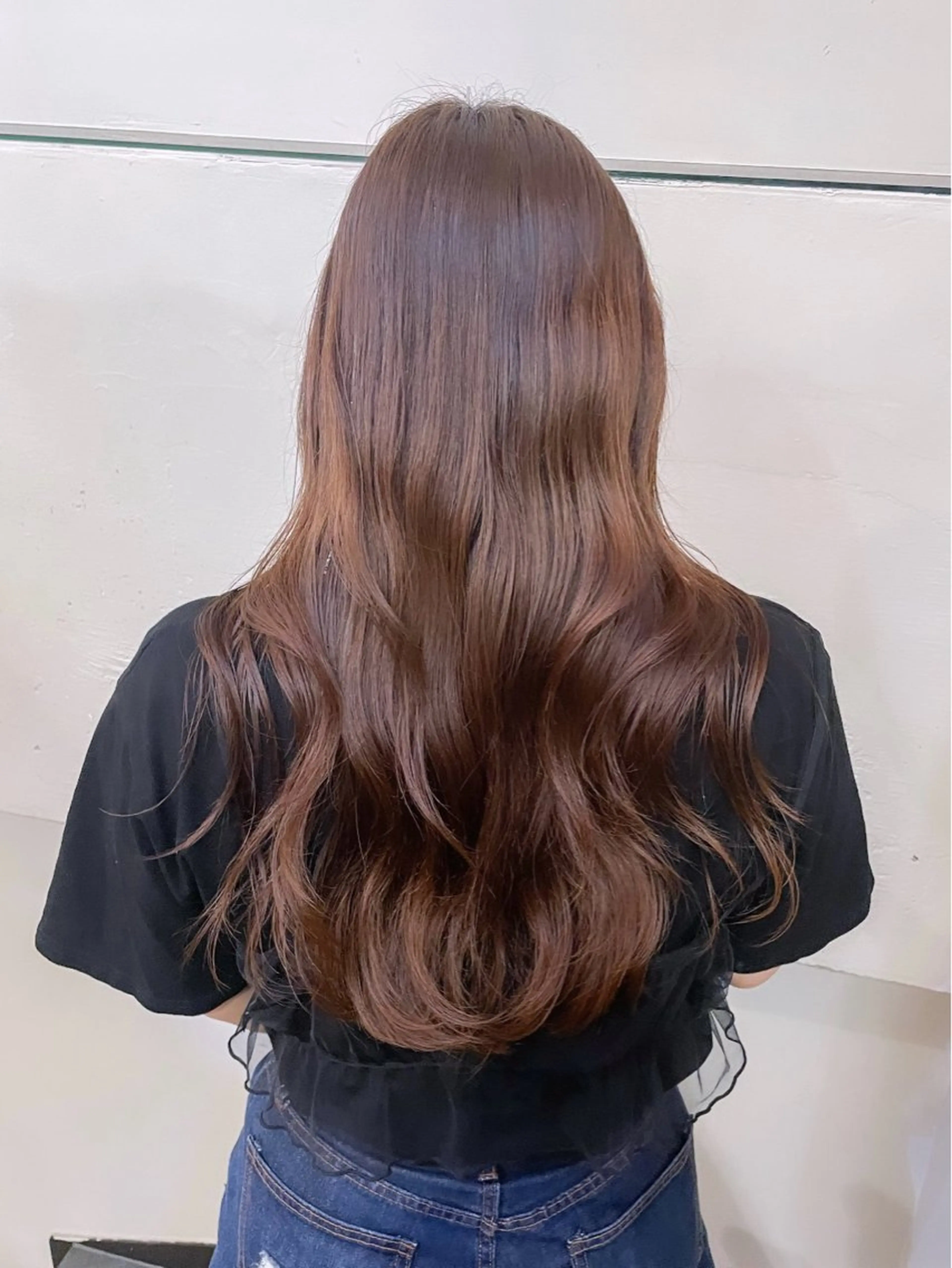 ロング パーマ ヘアカラー ボブ ブリーチ/miinaのヘアスタイル