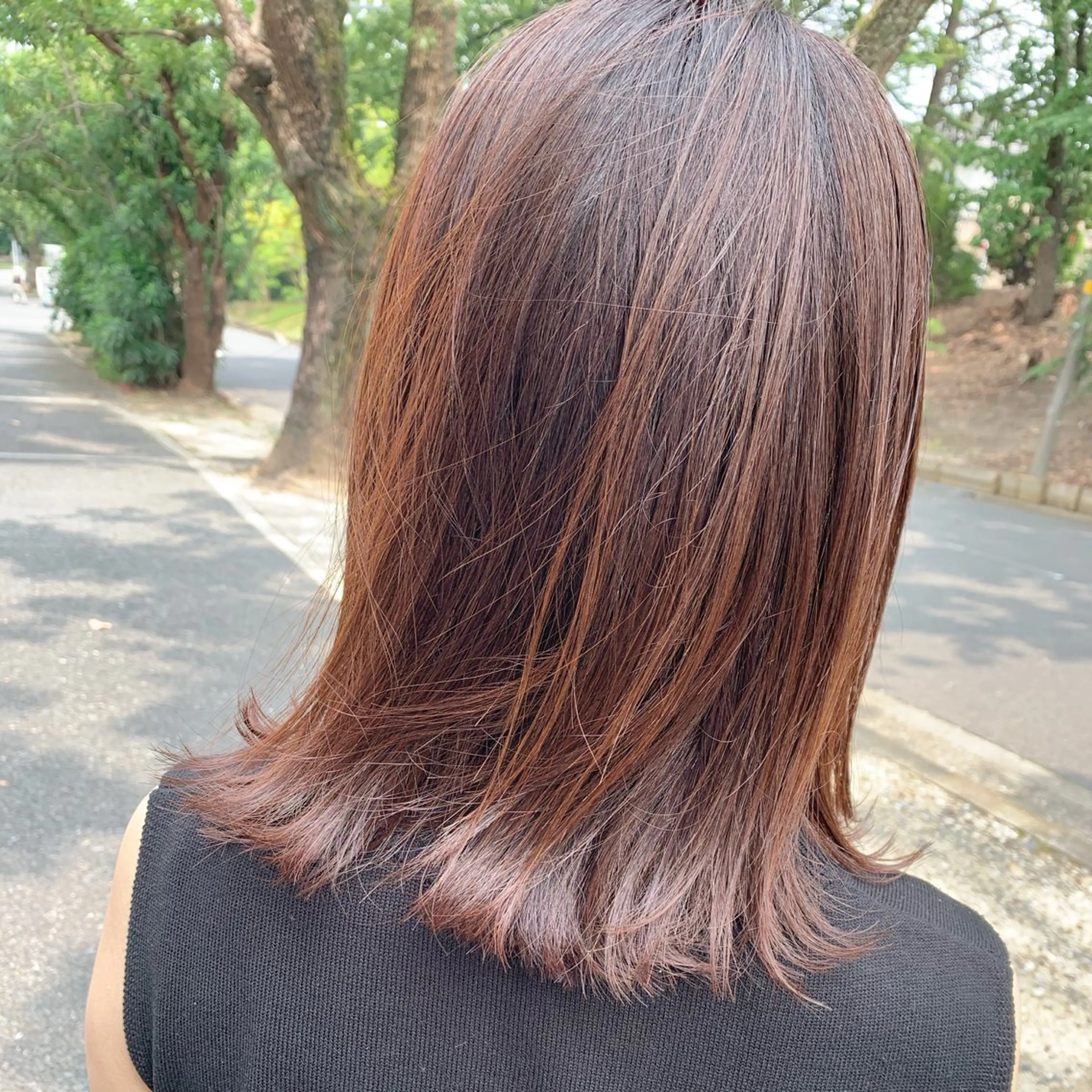 ミディアム 🐰桃山台/髪質改善 山亀のヘアスタイル