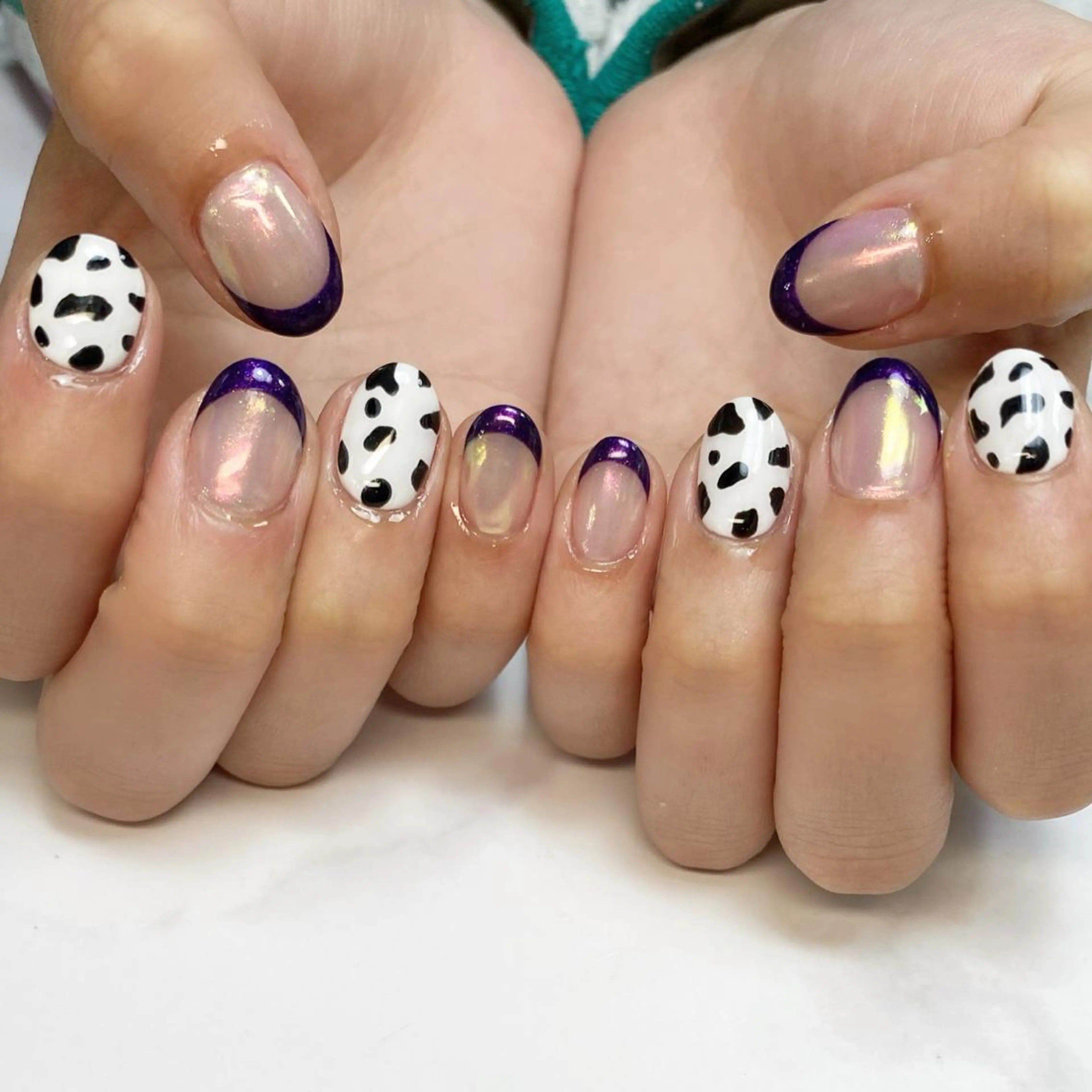 ネイル フレンチネイル ミラーネイル ハンドネイル Nail ameria megu所属・ameria meguのネイルデザイン