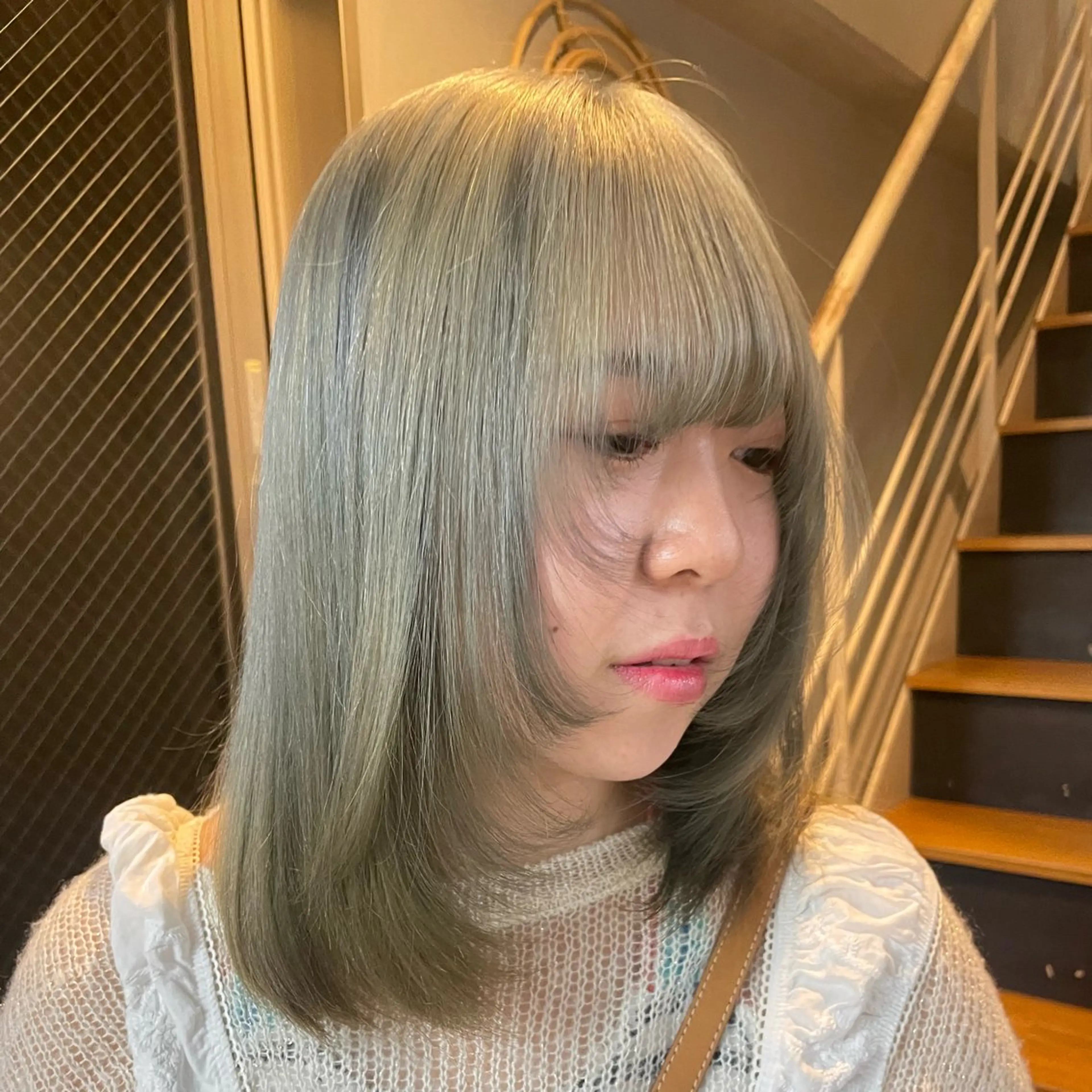 ミディアム カラー AIRI /XENA渋谷本店のヘアスタイル