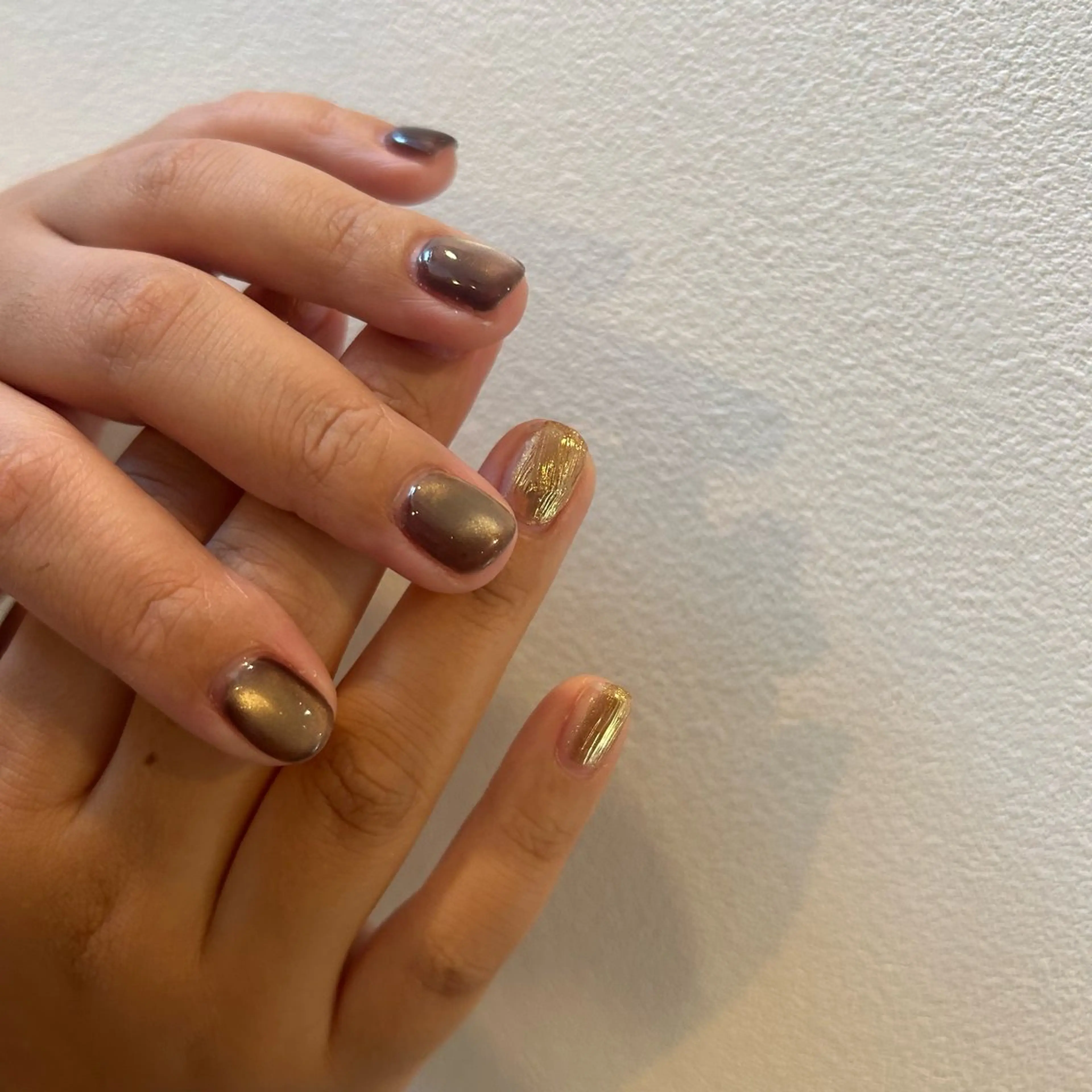 ネイル マグネットネイル ミラーネイル sa ya...のネイルデザイン