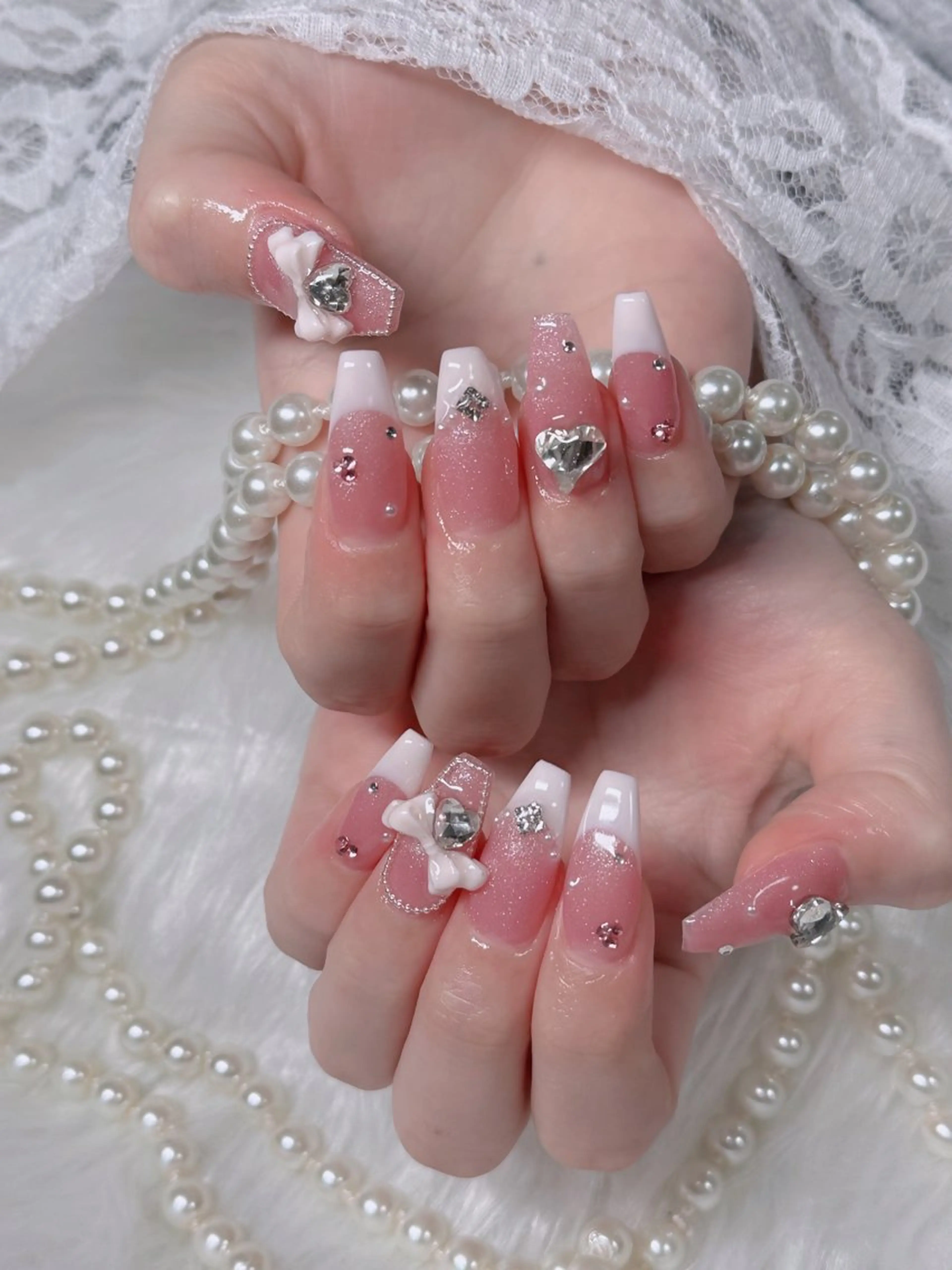 ネイル アートネイル 成人式 ジェルネイル ニュアンスネイル 夏ネイル ハンドネイル neco H.babynailのネイルデザイン