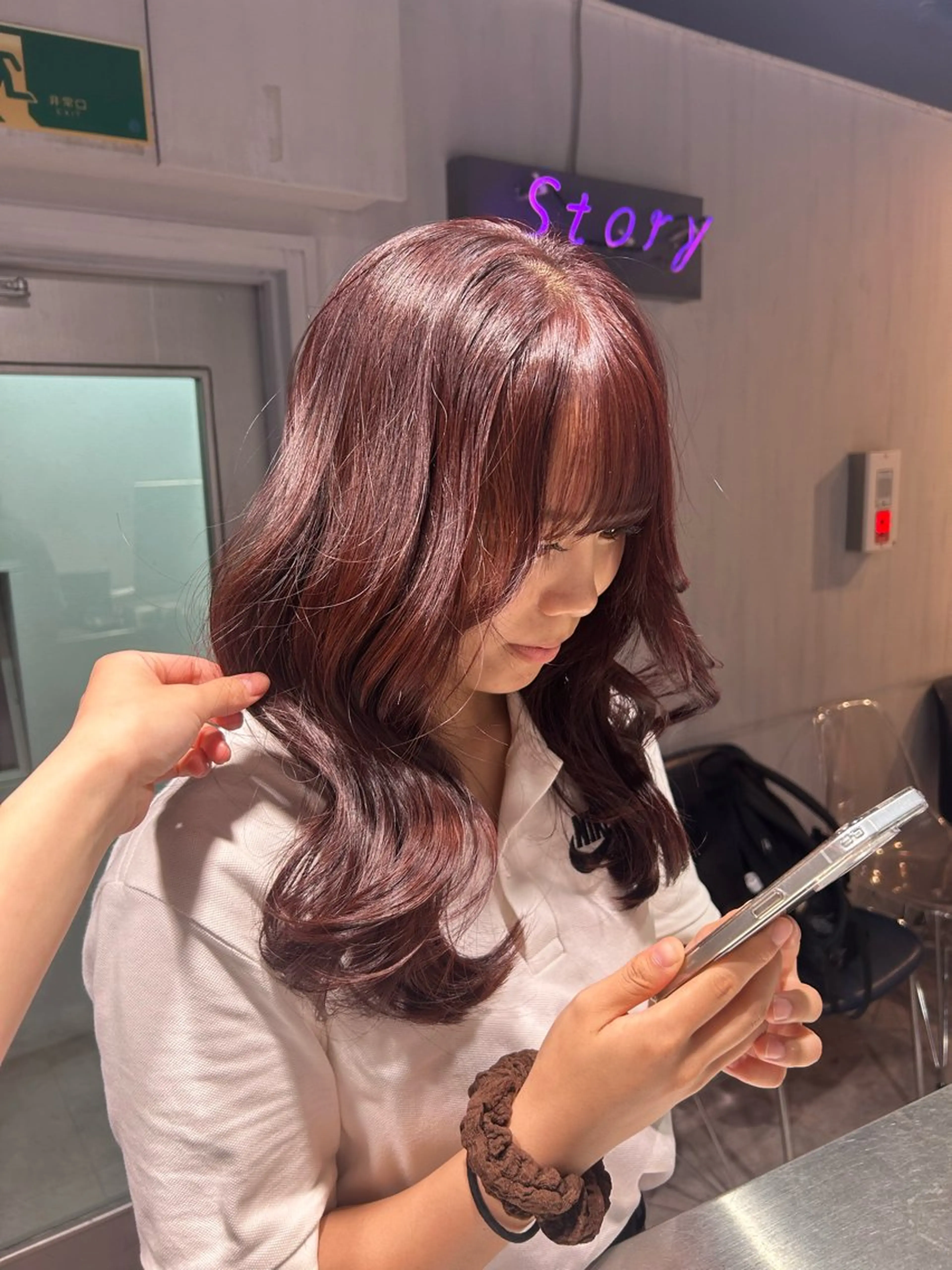 ロング カット ヘアカラー ヘッドスパ 韓国Style♡ Nanami🇰🇷のヘアスタイル