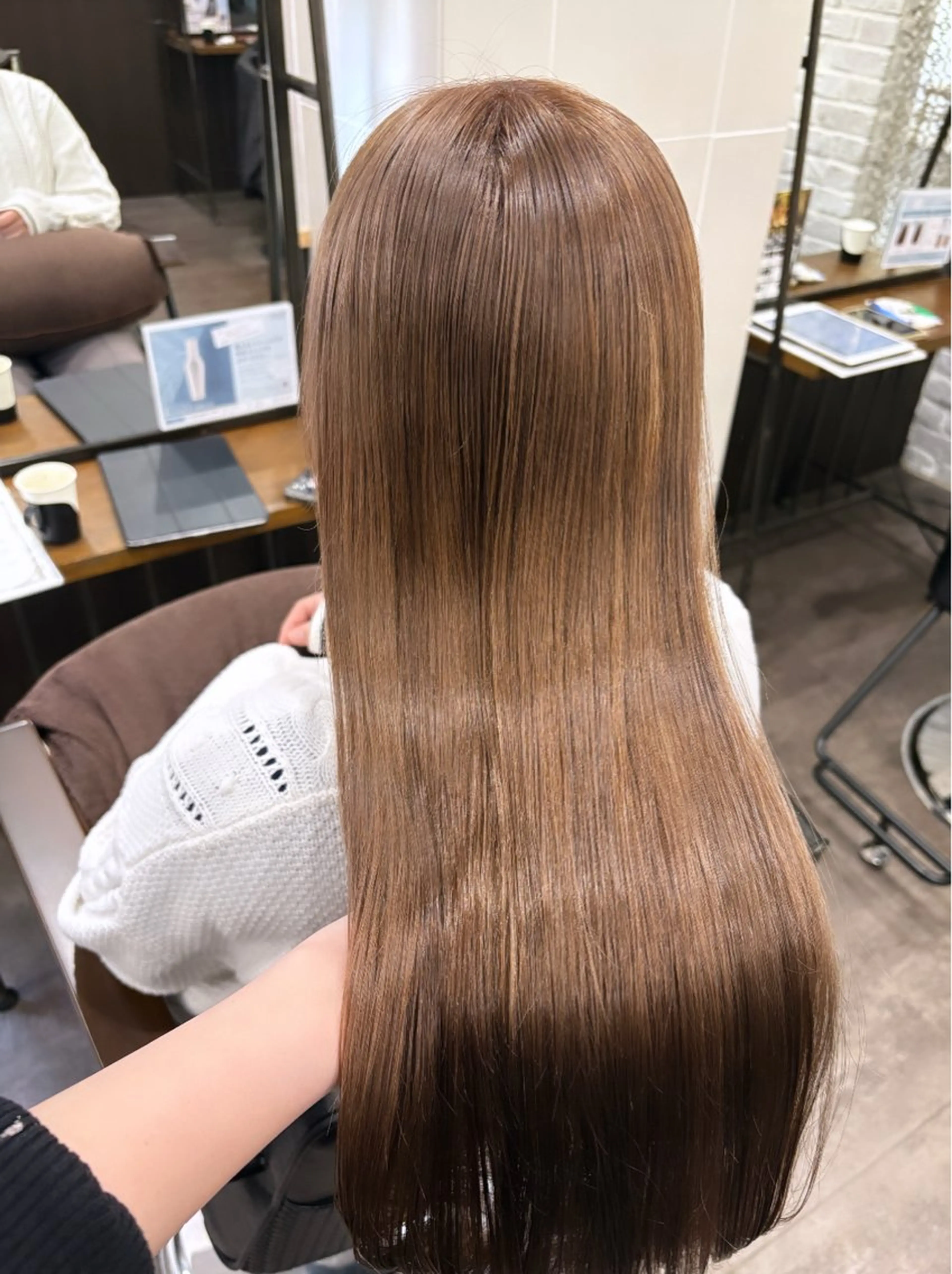 ロング カラー カット ヘアカラー トリートメント 🦄🩵YUNA 🩵🦄のヘアスタイル