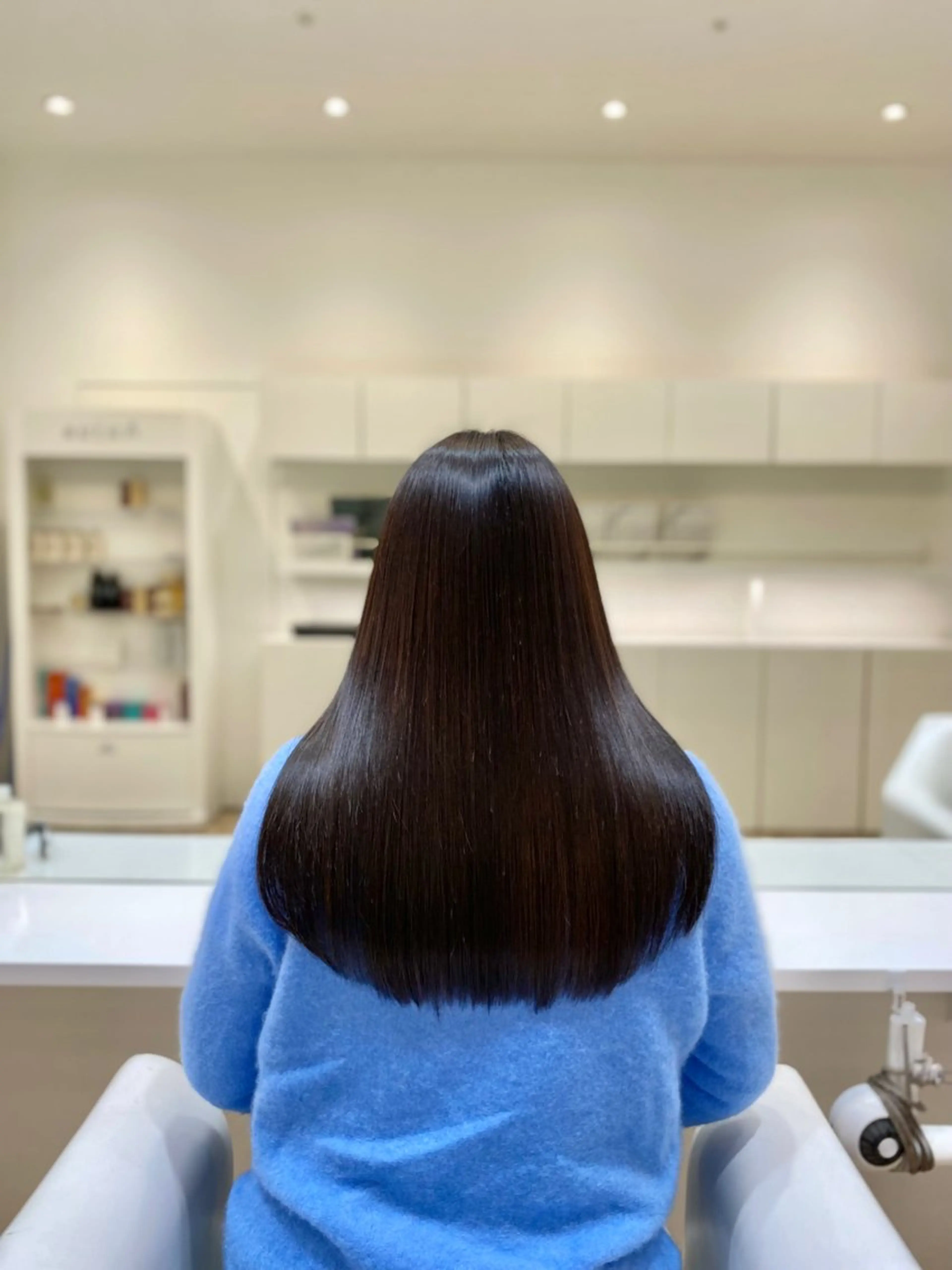 ロング カラー 髪質改善 レイヤー/艶カラー /韓国ヘア/高松のヘアスタイル