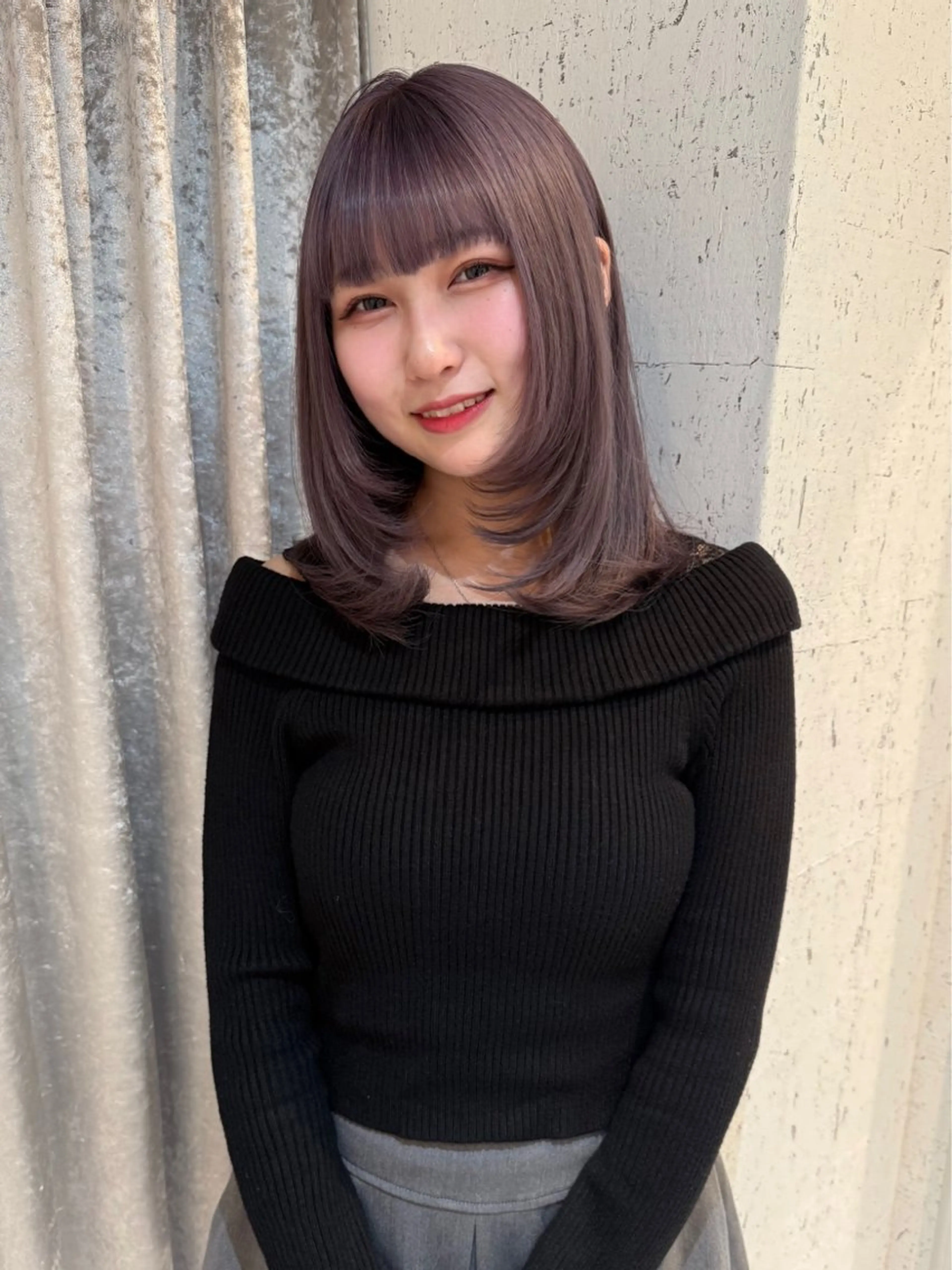 ミディアム カラー カット ヘアカラー トリートメント mai / linoah˚✧のヘアスタイル