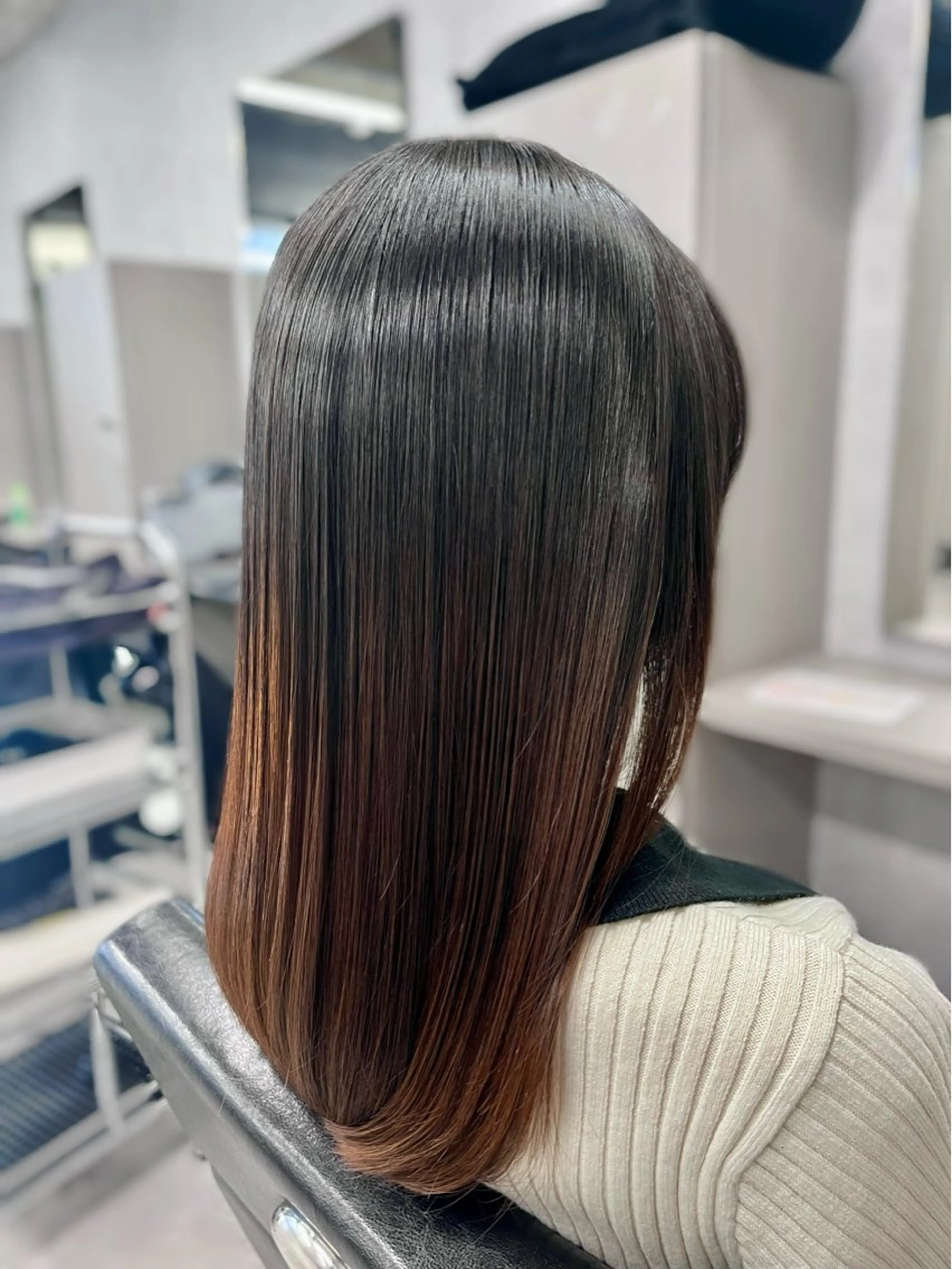 セミロング トリートメント カット トリートメント オオバ｜ 理想寄せのヘアスタイル