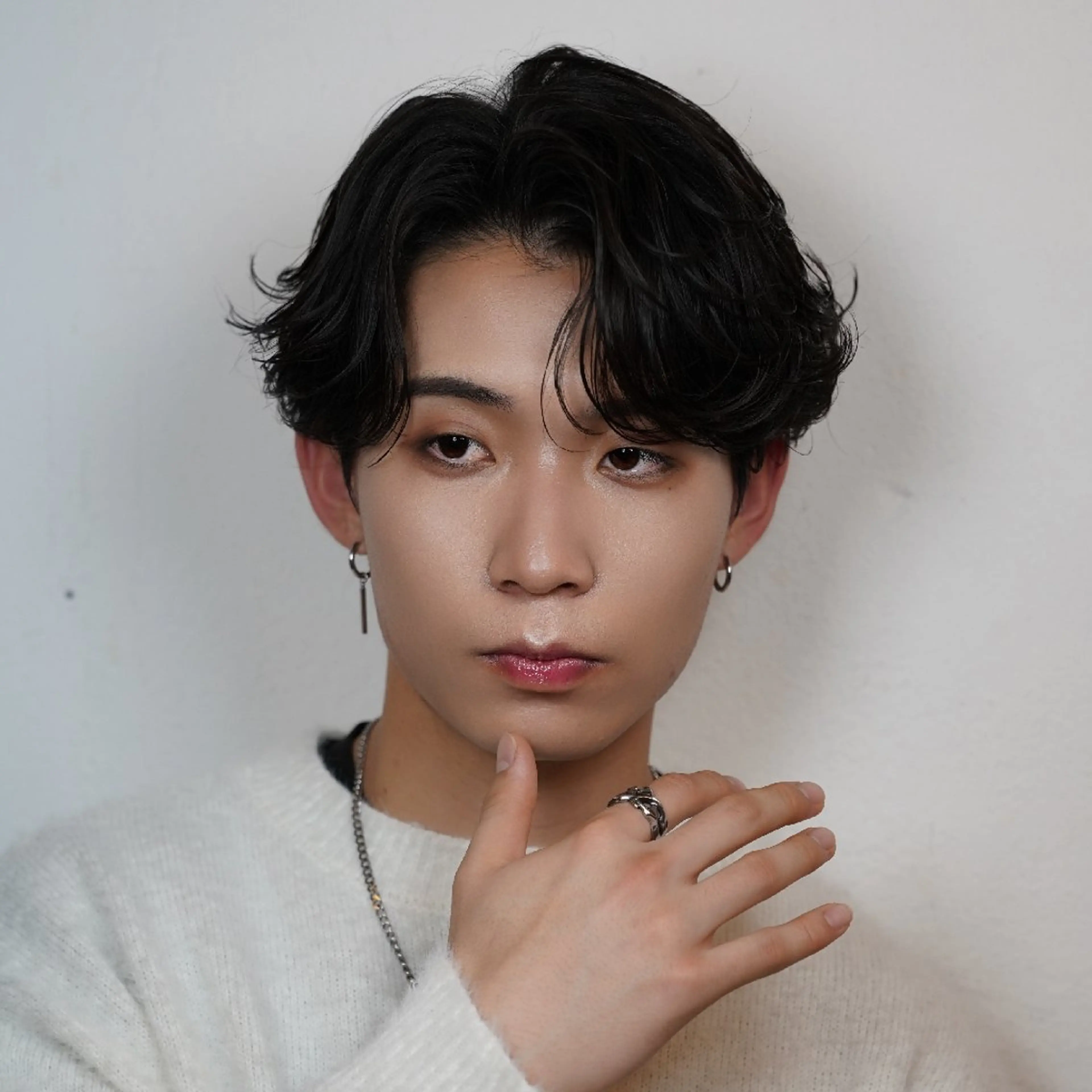 【メンズ限定🚹】メンズ「ケラチン」ケアパーマ+韓国風🇰🇷/王道👑メンズカット🌀🪄〈ミニモ限定〉の写真