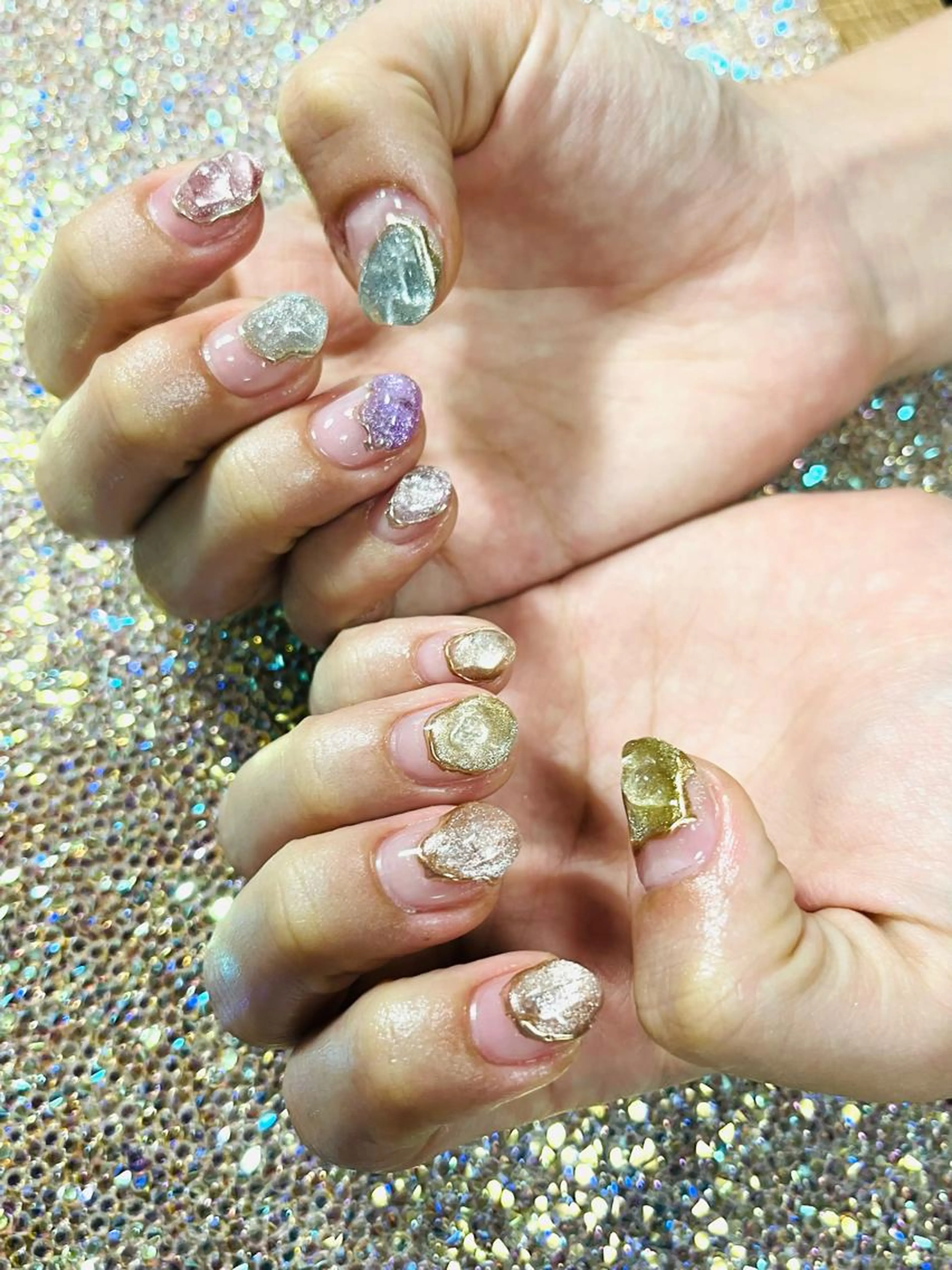 当店人気No.1🩵【ハンド】アバウトオーダー🩵お任せネイル🩵の写真