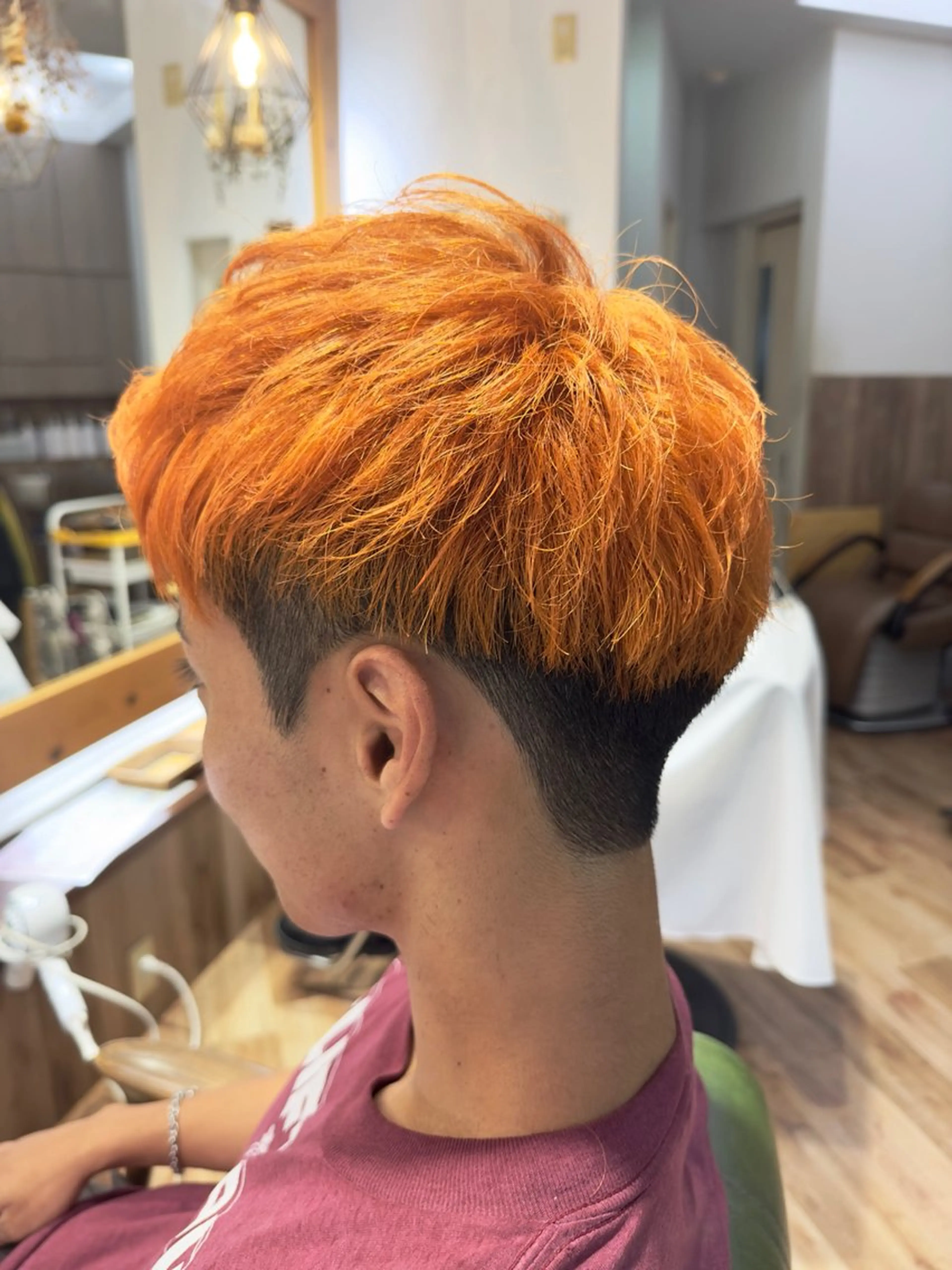 カラー メンズ ボブ/インナーカラー ショート/佐野祥子のヘアスタイル