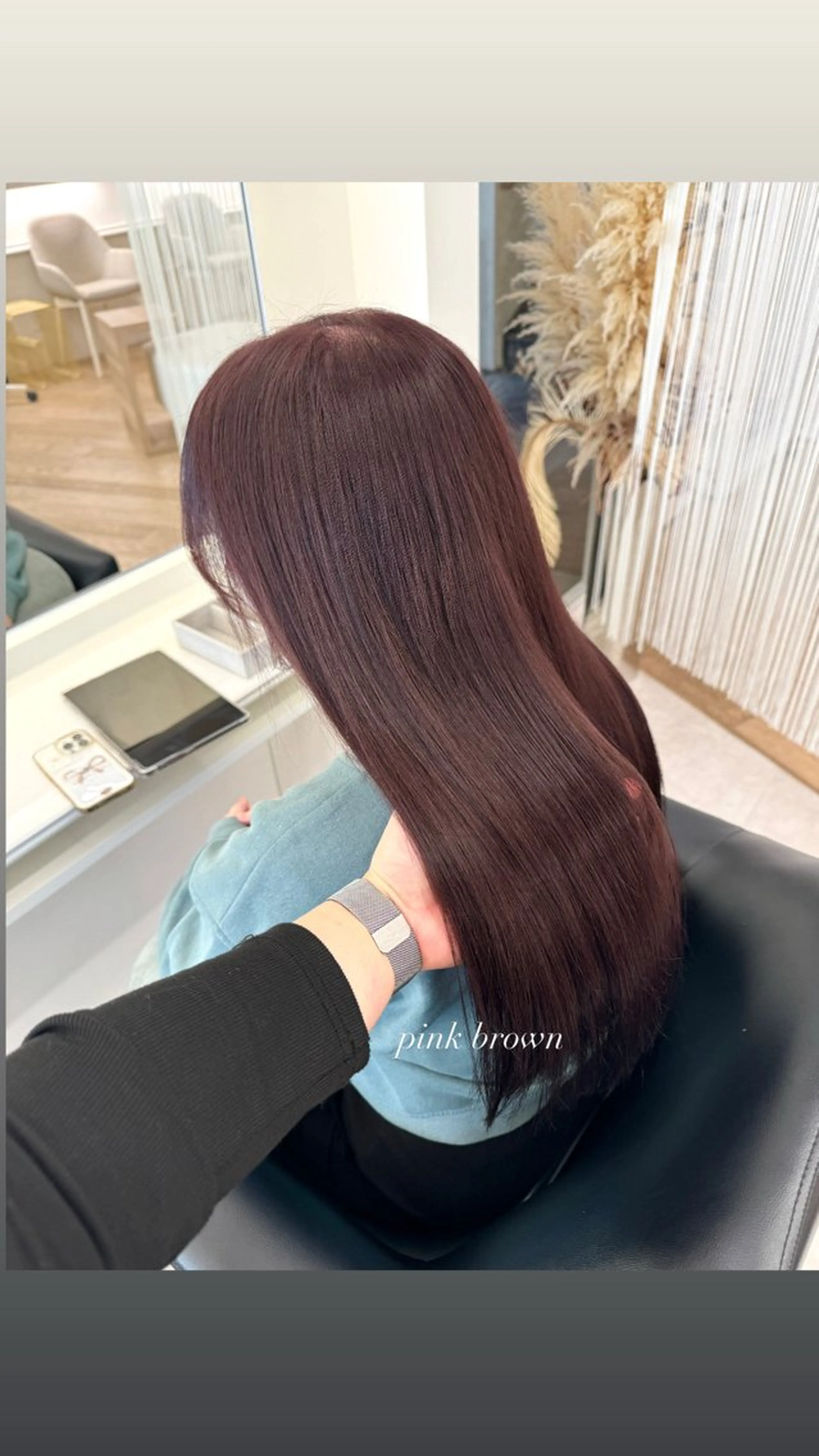 ロング カラー ヘアカラー ParveMix 宮﨑 梨里のヘアスタイル