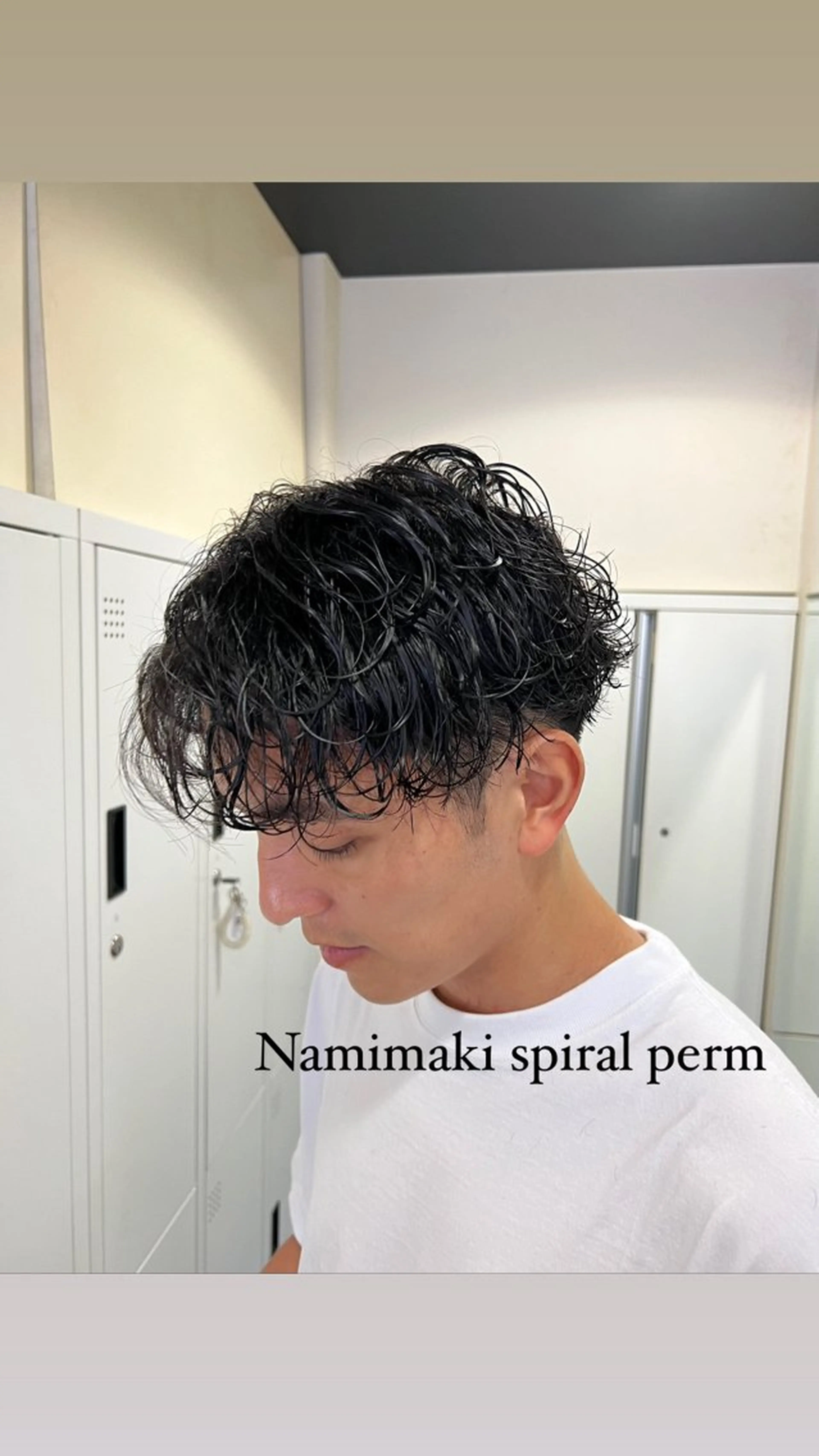 ショート パーマ メンズ メンズパーマ 波巻きパーマ スパイラルパーマ 茅ヶ崎パーマ特化/ スパイラル/ハルキのヘアスタイル