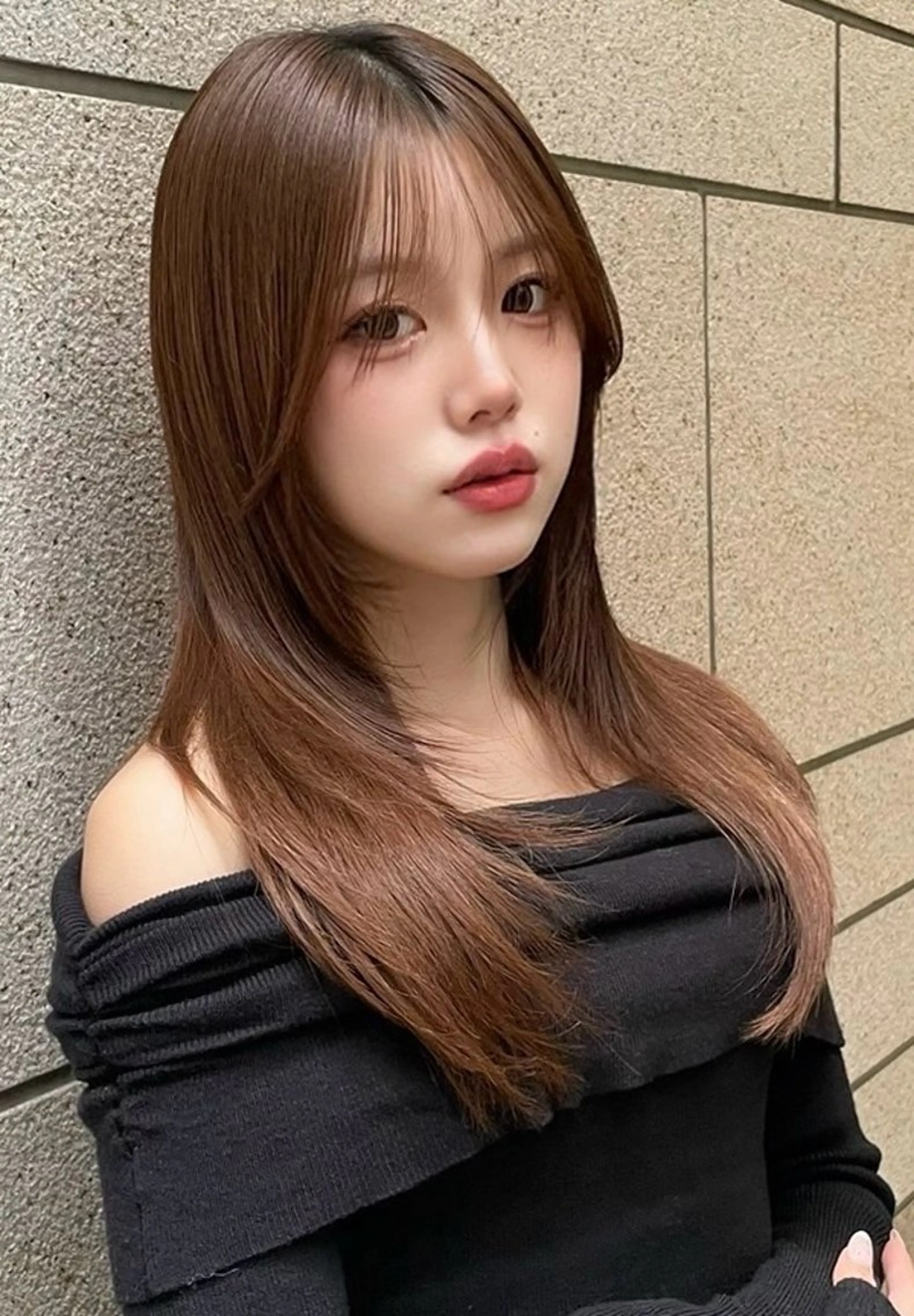 ロング カット ヘアカラー トリートメント 美髪縮毛矯正🤍 髪質改善/Shinaのヘアスタイル