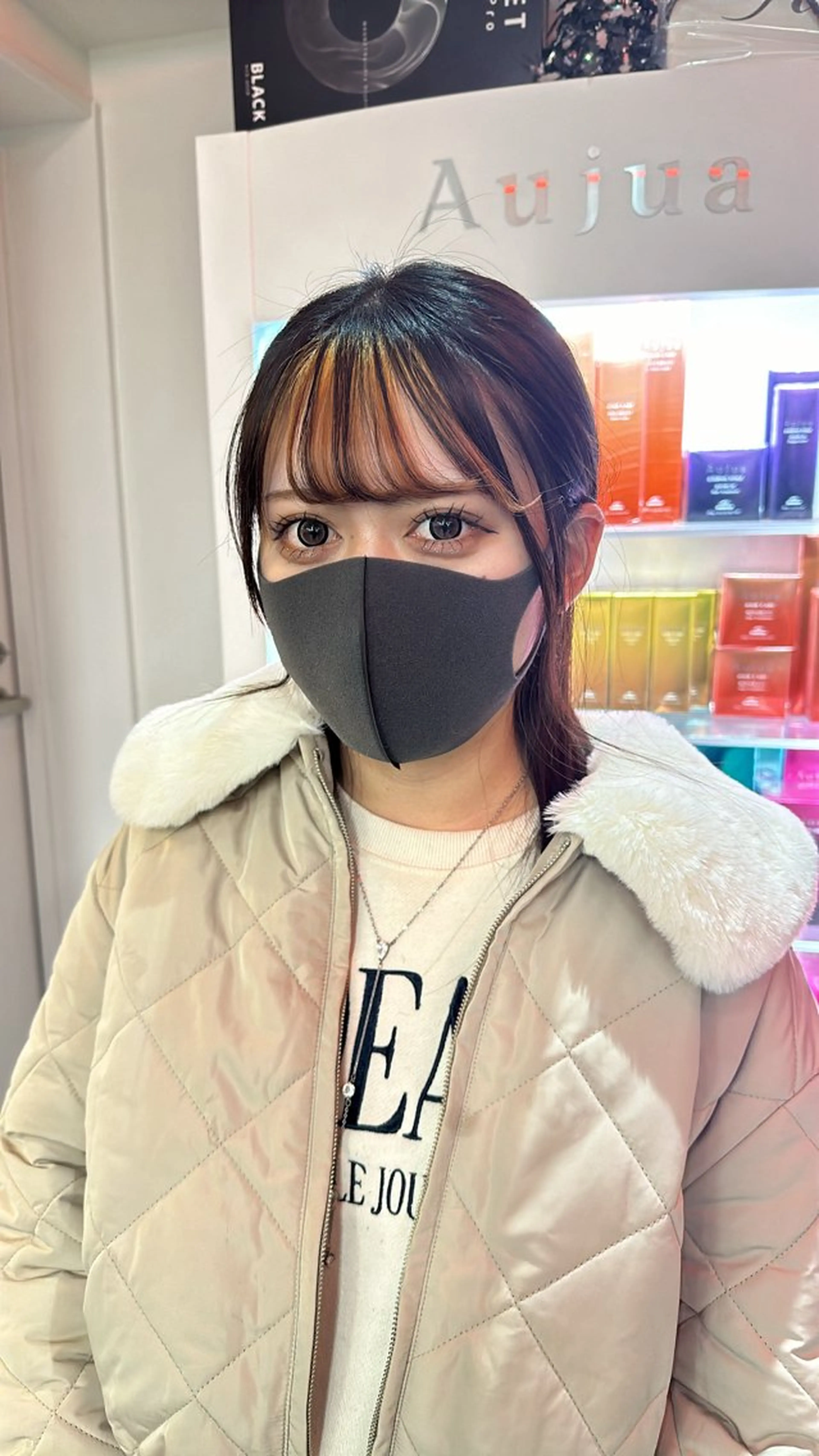 カラー ニュアンス/フェザー /ウルフ/伶馬のヘアスタイル