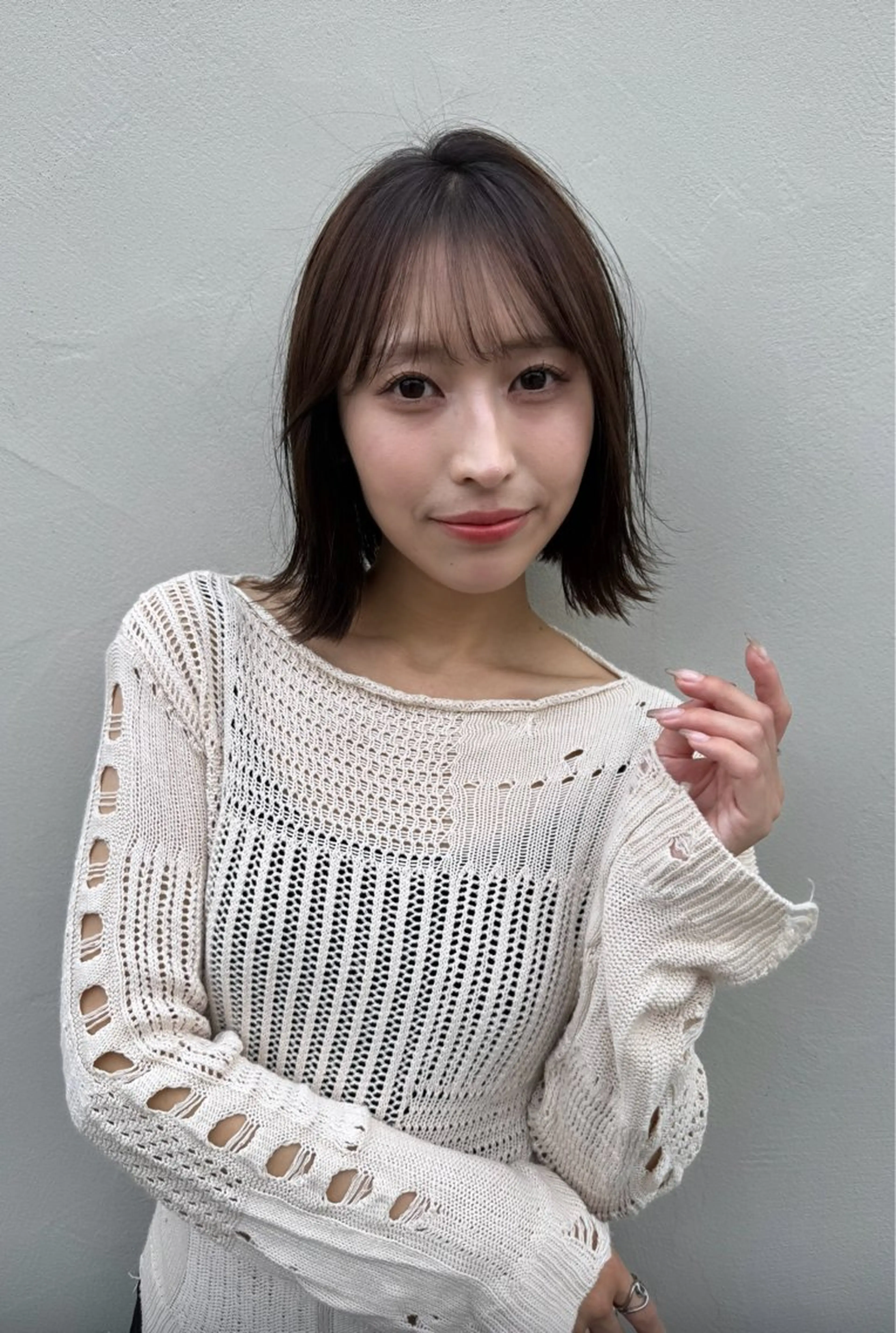 ミディアム カラー 蟹江 聡太✨レイヤーカットのヘアスタイル