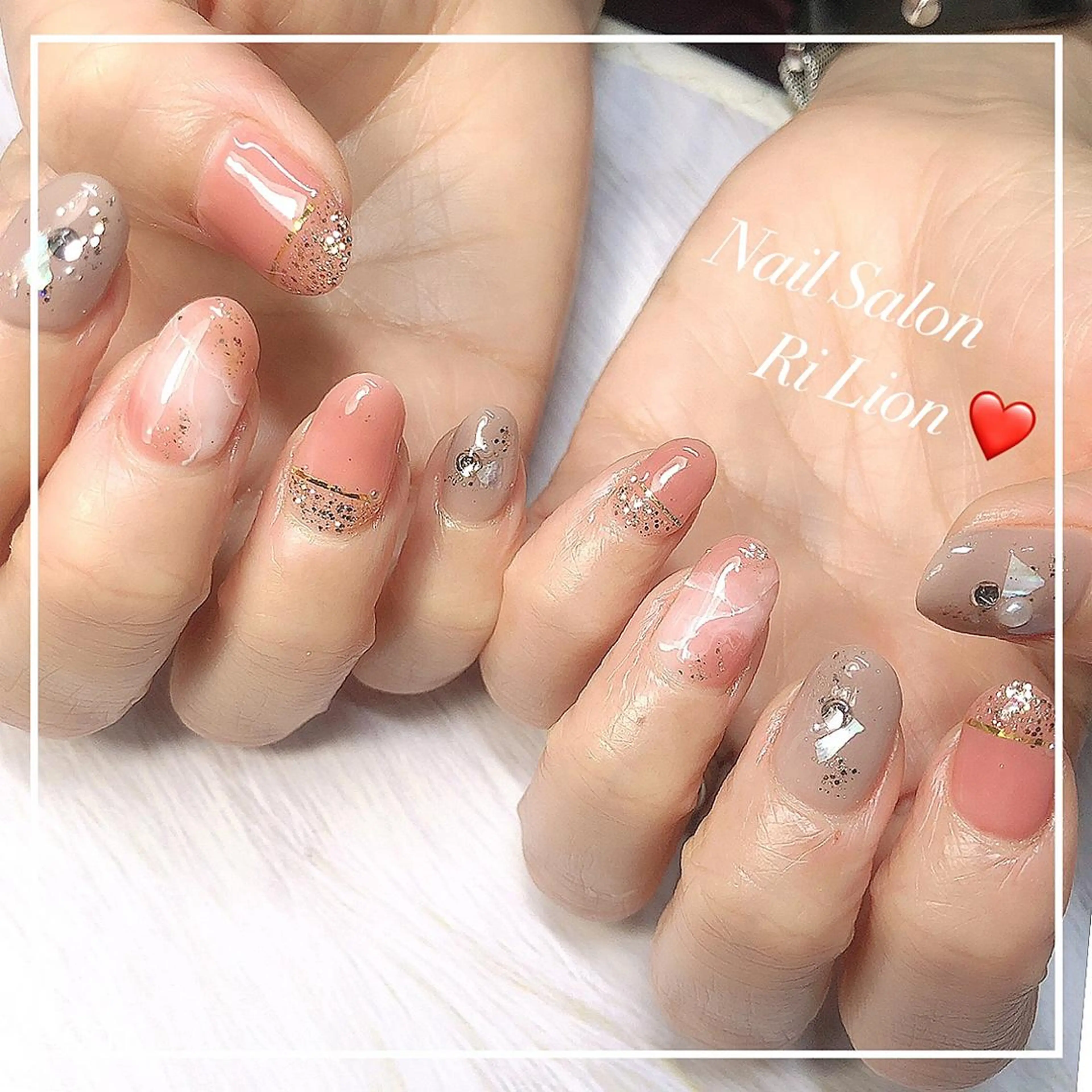 ネイル RiLion💗 Risa🦋💜のネイルデザイン