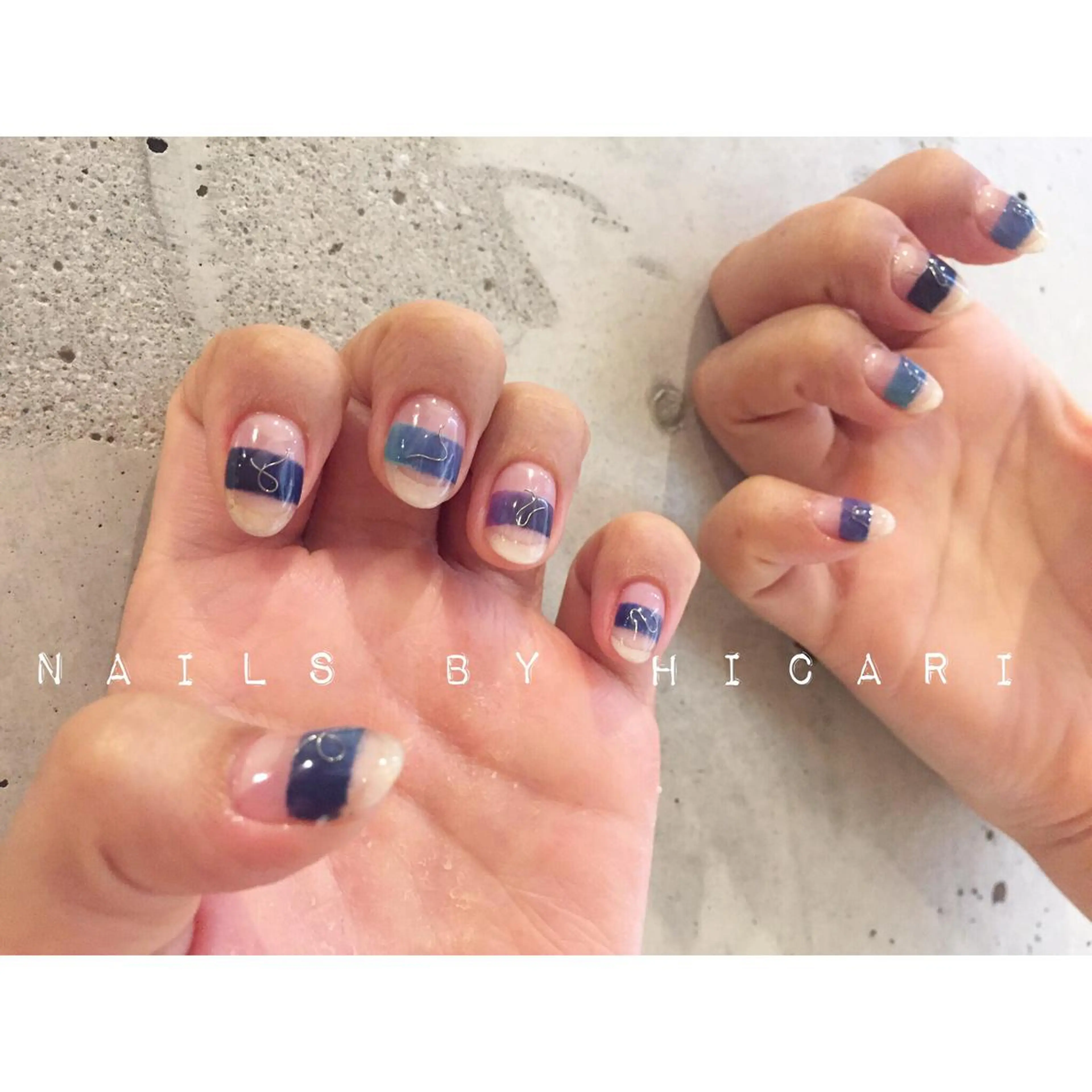 ショート カラー ネイル マツエク・マツパ ジェルネイル ニュアンスネイル パラジェル illum hicariのネイルデザイン