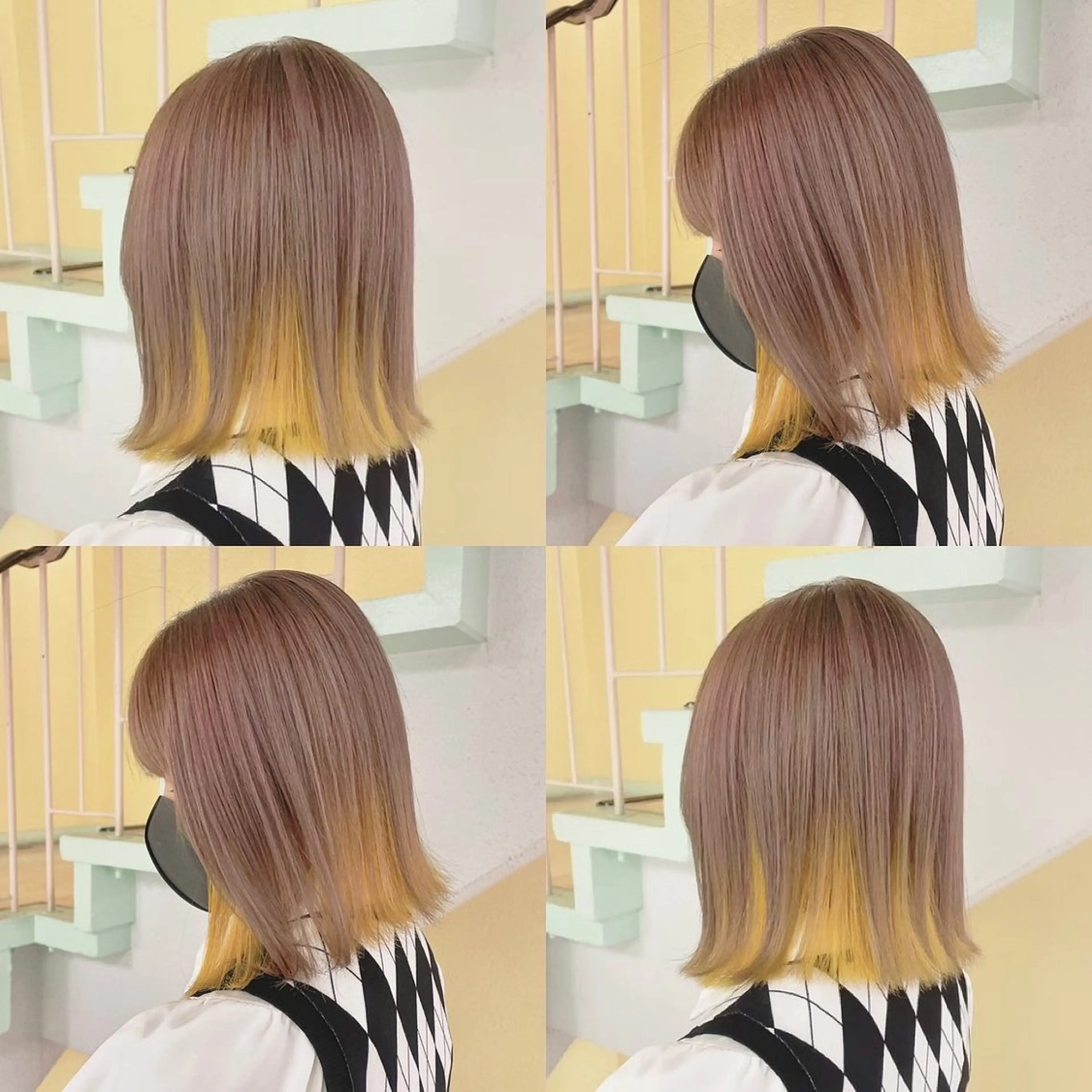 カラー ヘアカラー トリートメント 渋谷:インナーカラー ／🍒エリカ🍒のヘアスタイル