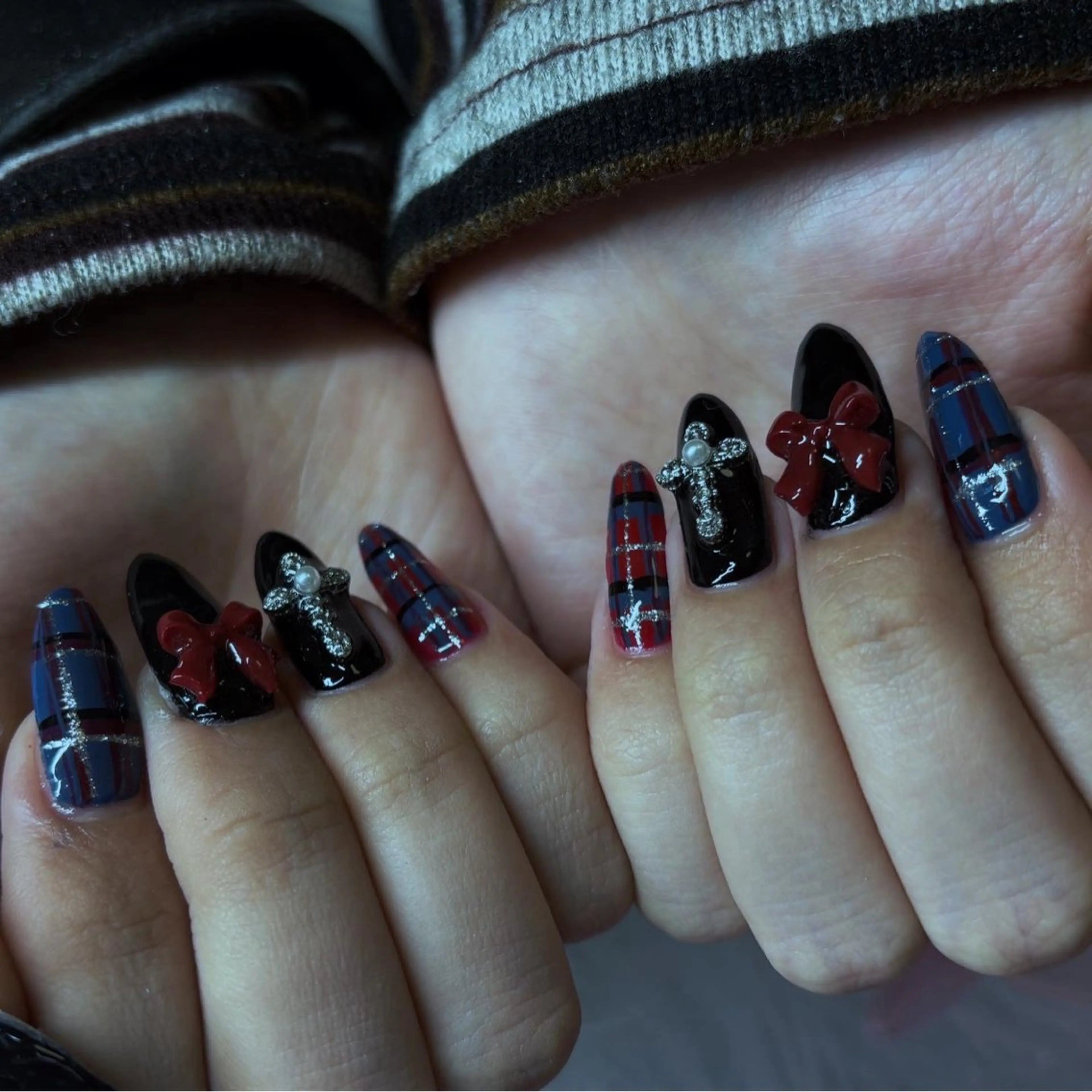 ネイル 長さ出し 持ち込み 冬ネイル ハンドネイル vante_aimi .パラジェル取扱店のネイルデザイン