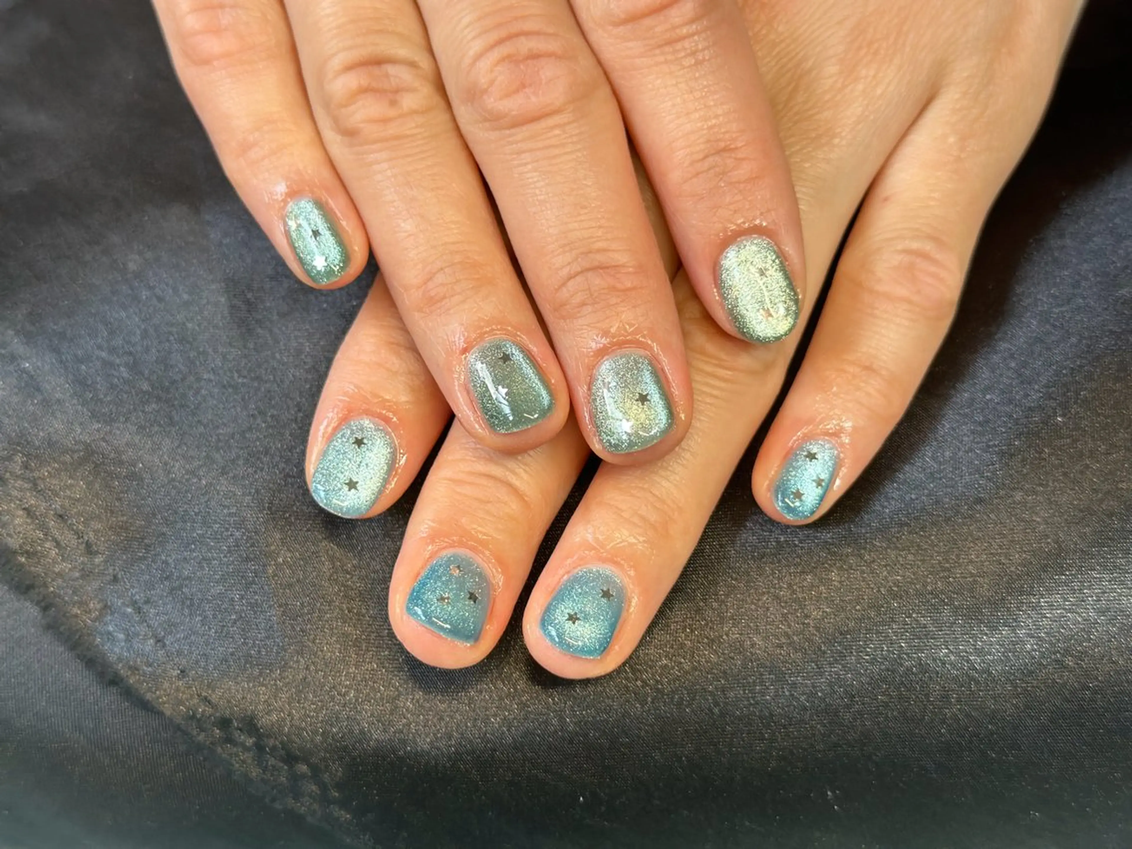 ネイル ハンドネイル Nail_ SkyBlue_Jのネイルデザイン
