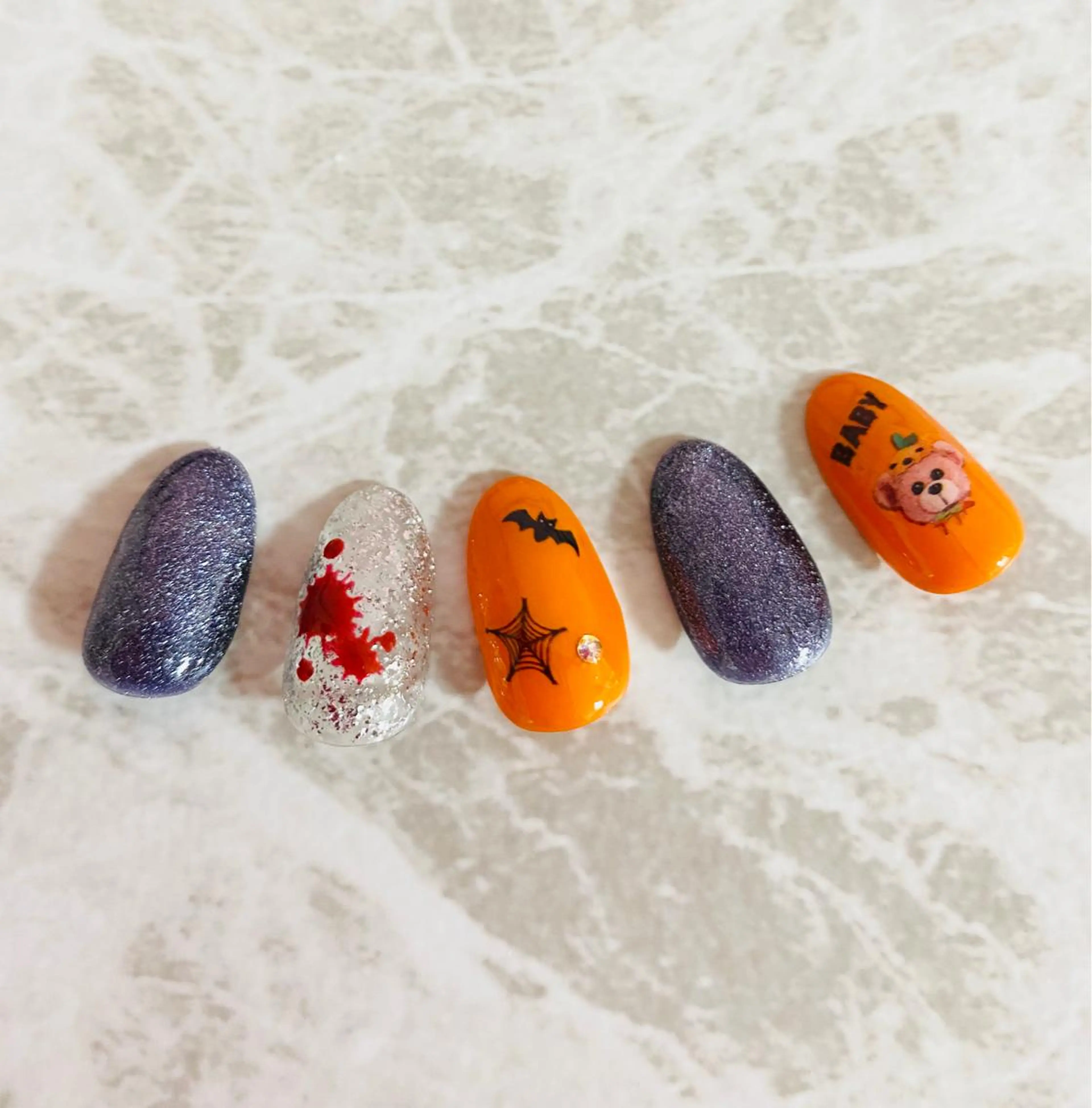 ネイル ハロウィン ゆぴねいる所属・ゆぴねいる yupinailのネイルデザイン