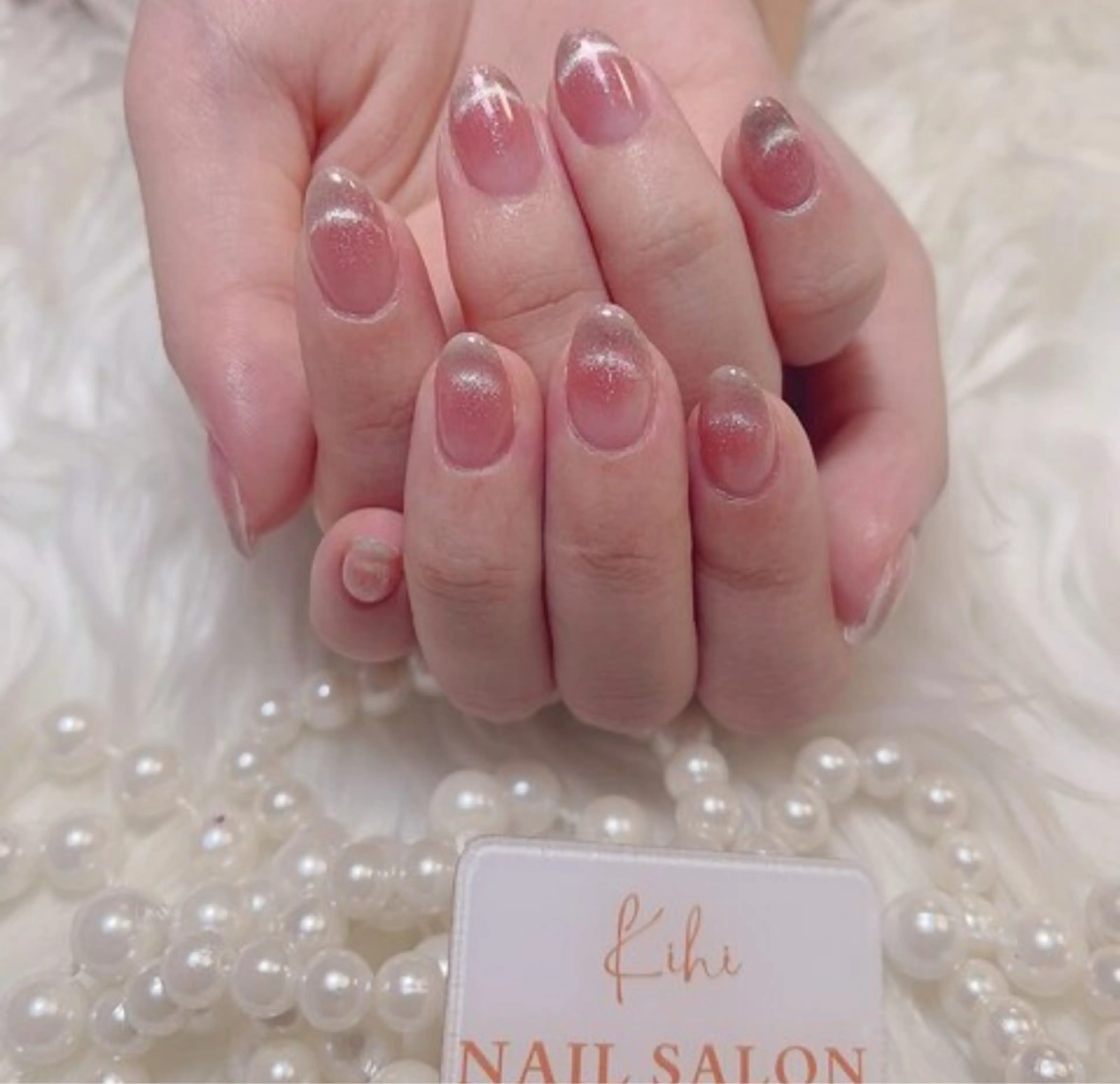 ネイル アートネイル フレンチネイル ジェルネイル グラデーション 韓国ネイル 村中 ハナのネイルデザイン