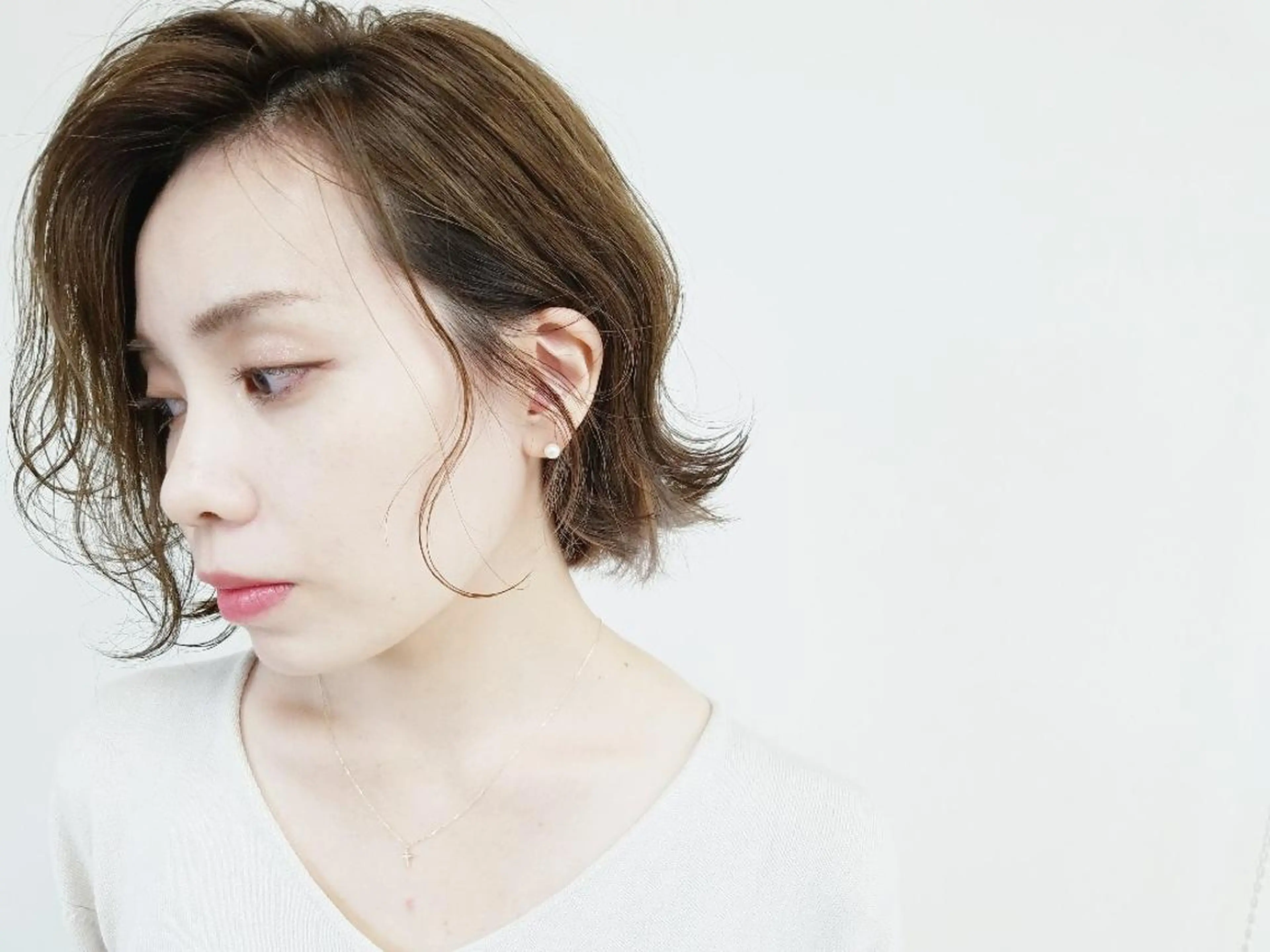 ショート カラー アッシュ アッシュブラウン ブラウンカラー ハイライトカラー ハイライト imai /カット/パーマのヘアスタイル