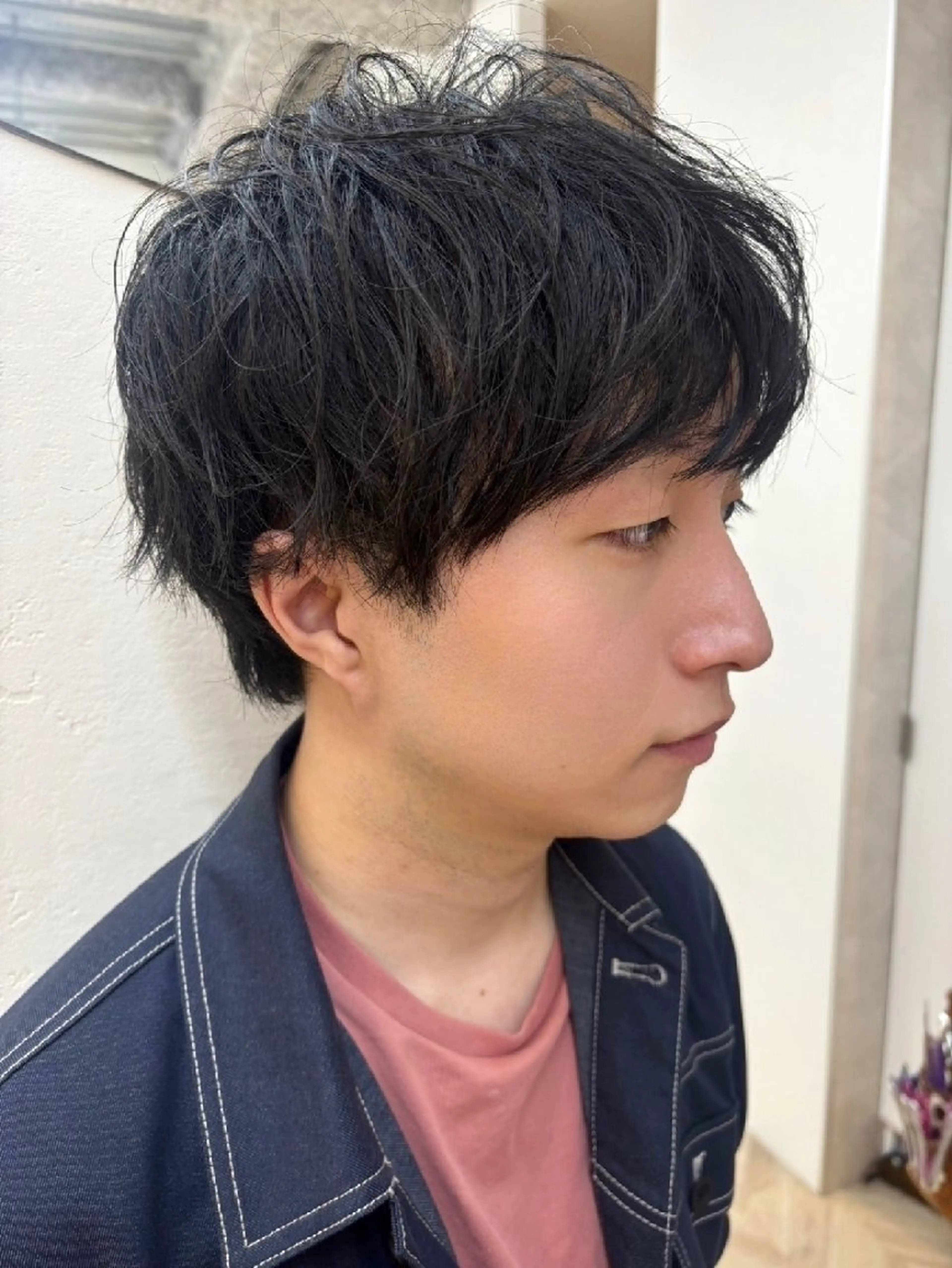 メンズ マッシュ メンズ ヘアメイク  ハイトーン キャロのヘアスタイル