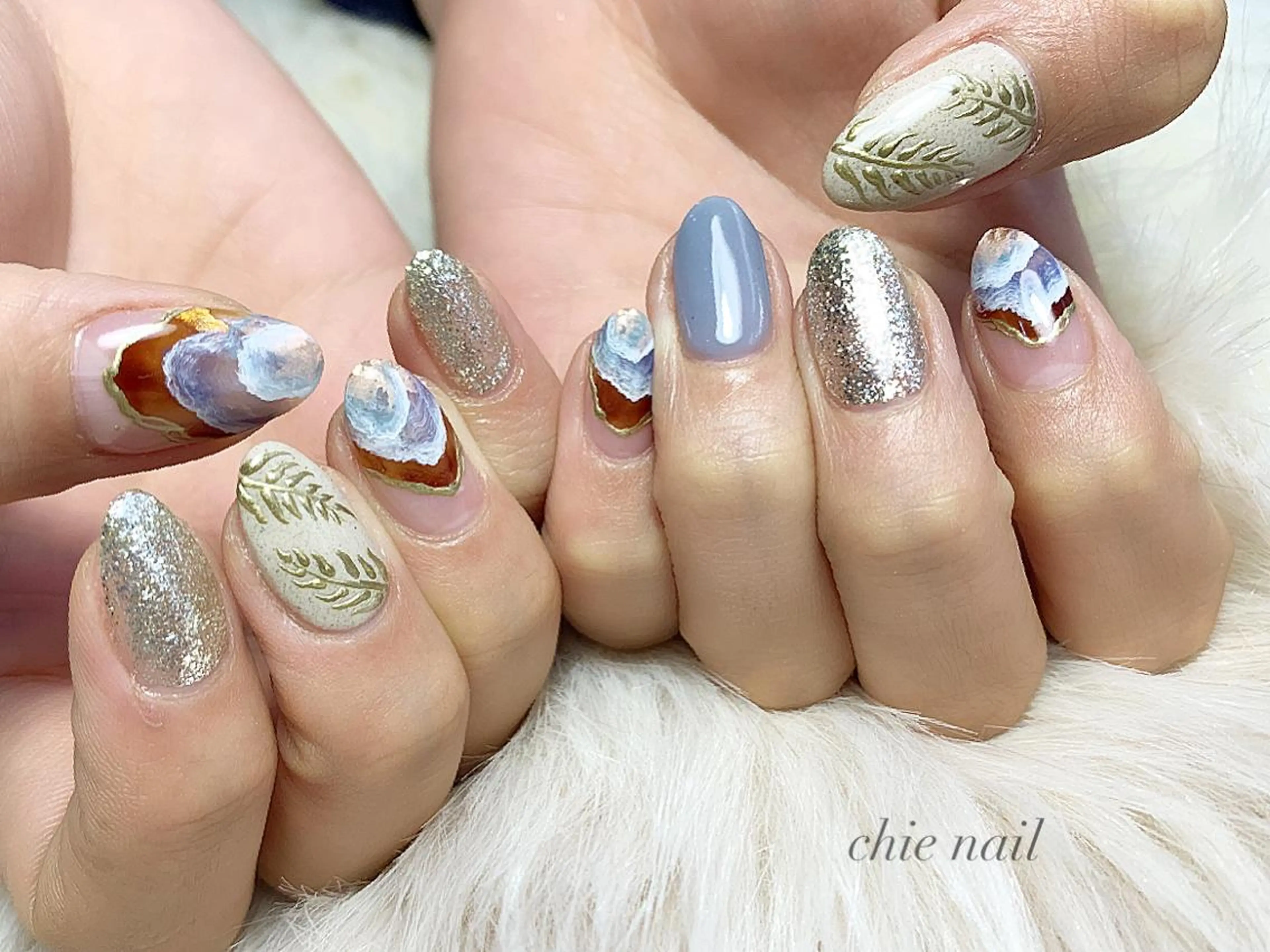 ネイル アートネイル ハンドネイル 森ノ宮❤︎ chieのネイルデザイン