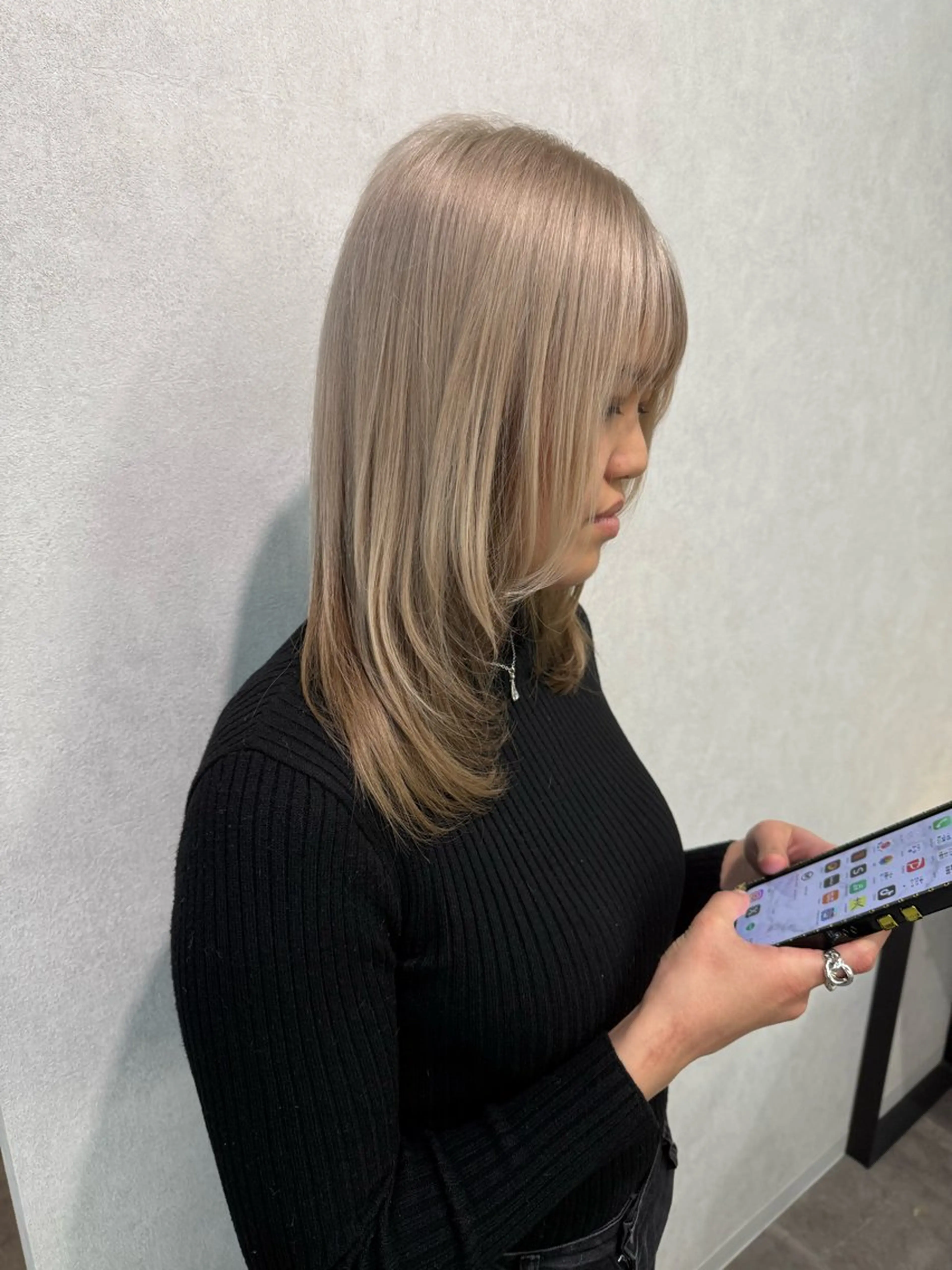 セミロング カラー ヘアカラー Yume ♡のヘアスタイル