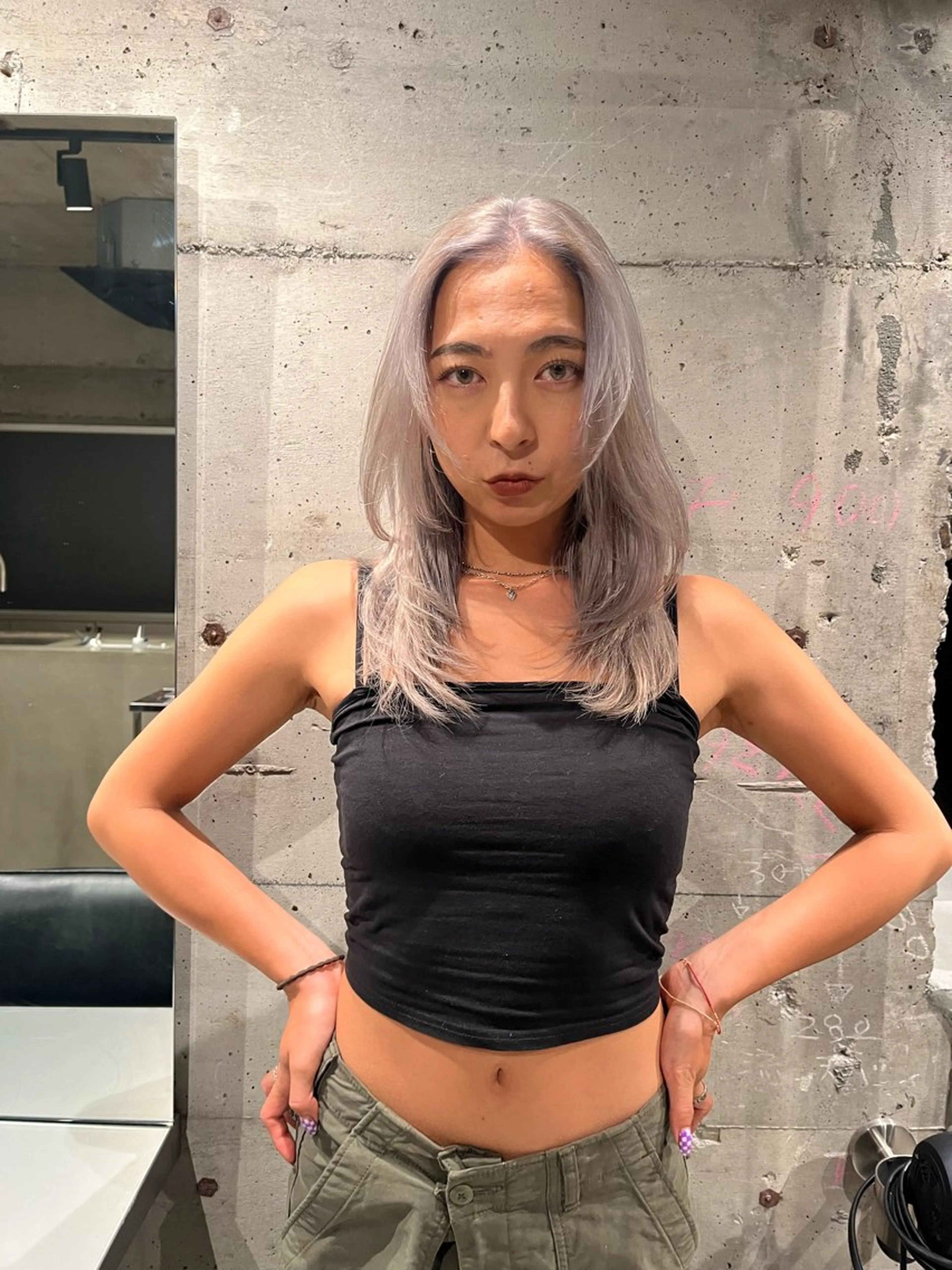 ロング カット ヘアカラー 🦮shiori アイドルオタク🦮のヘアスタイル