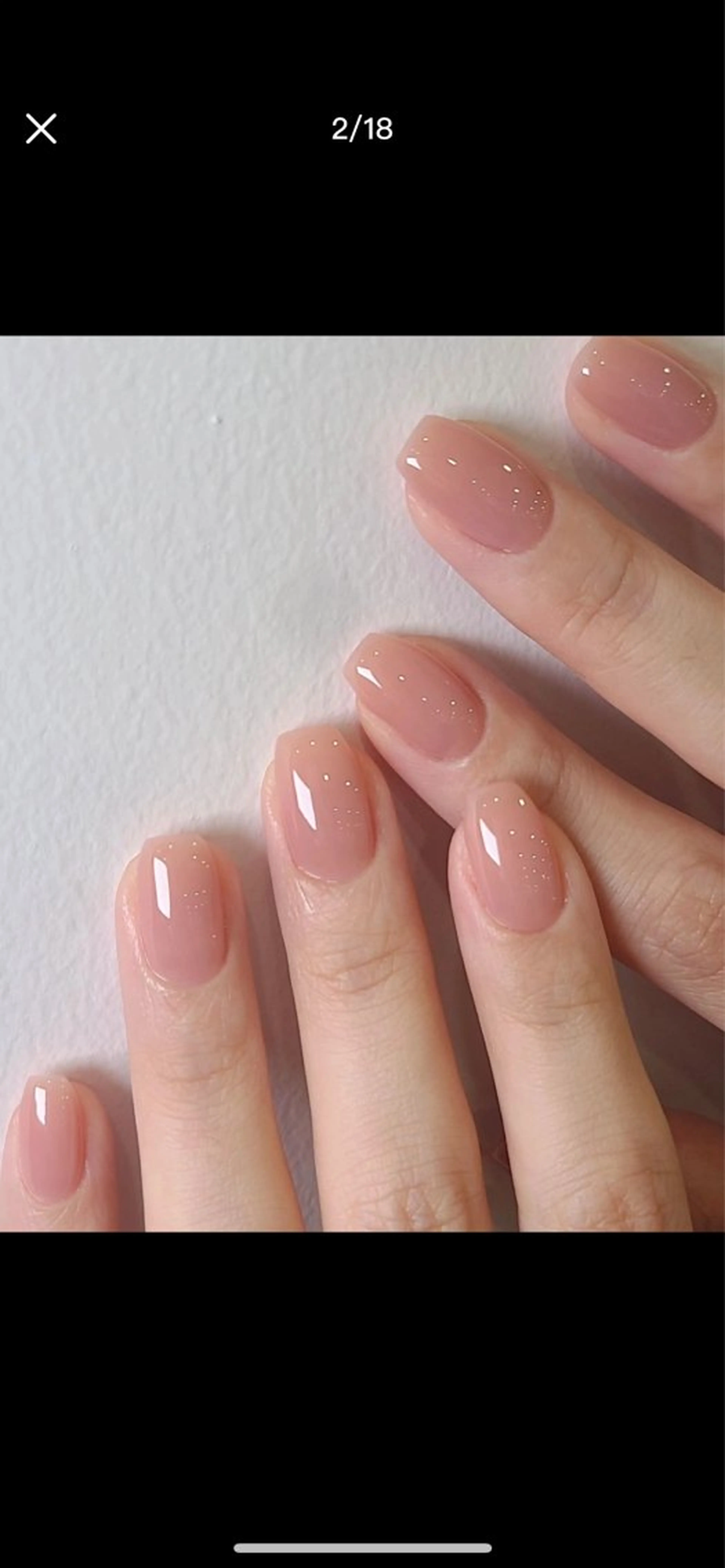 ネイル ワンカラーネイル Zet nail所属・刘 小舟のマツエク・マツパデザイン