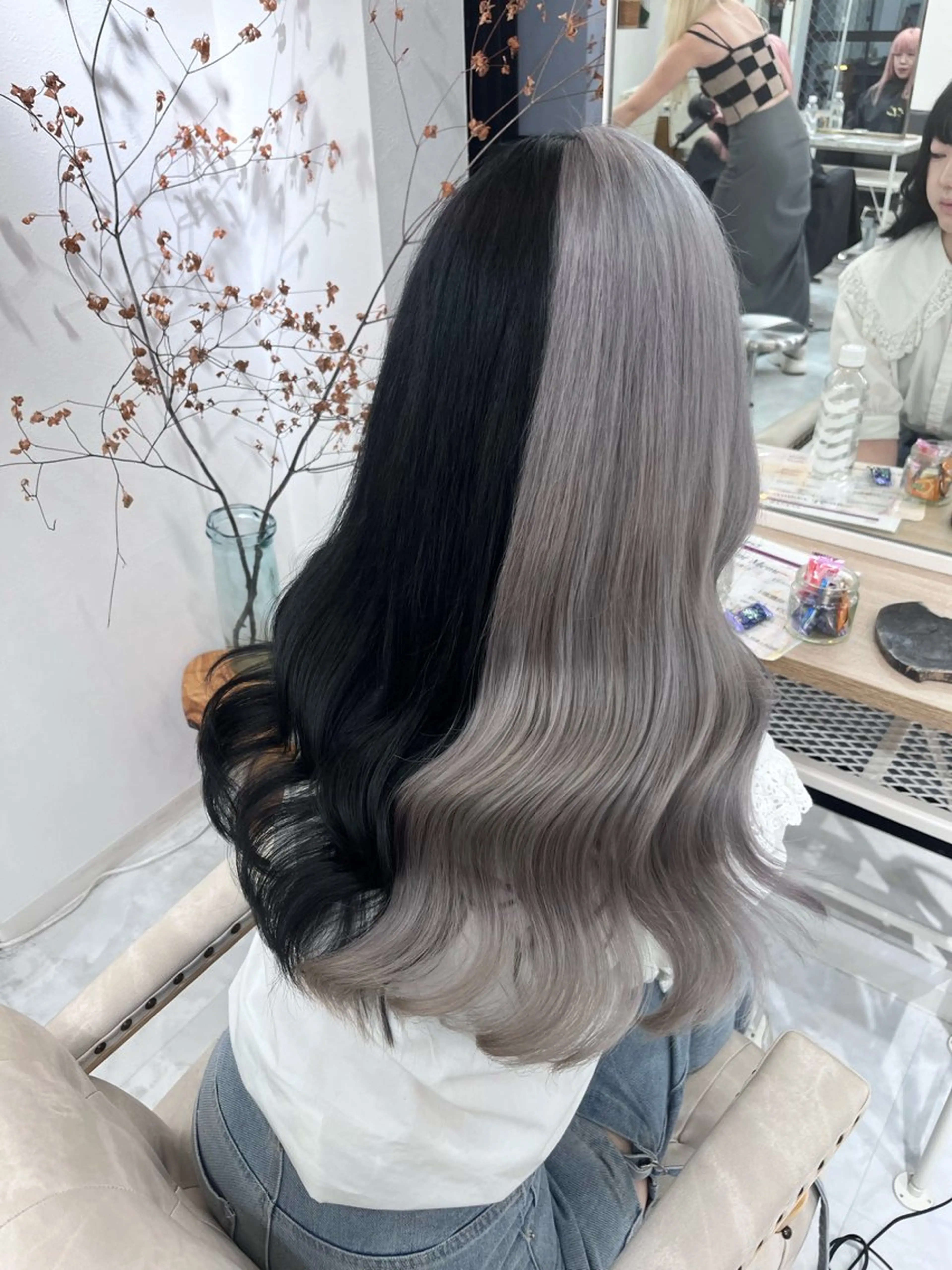 ロング カラー カット ヘアカラー トリートメント ヘアセット 𝐠𝐢𝐫𝐥𝐲 𝐦𝐨𝐝𝐞🖤のヘアスタイル