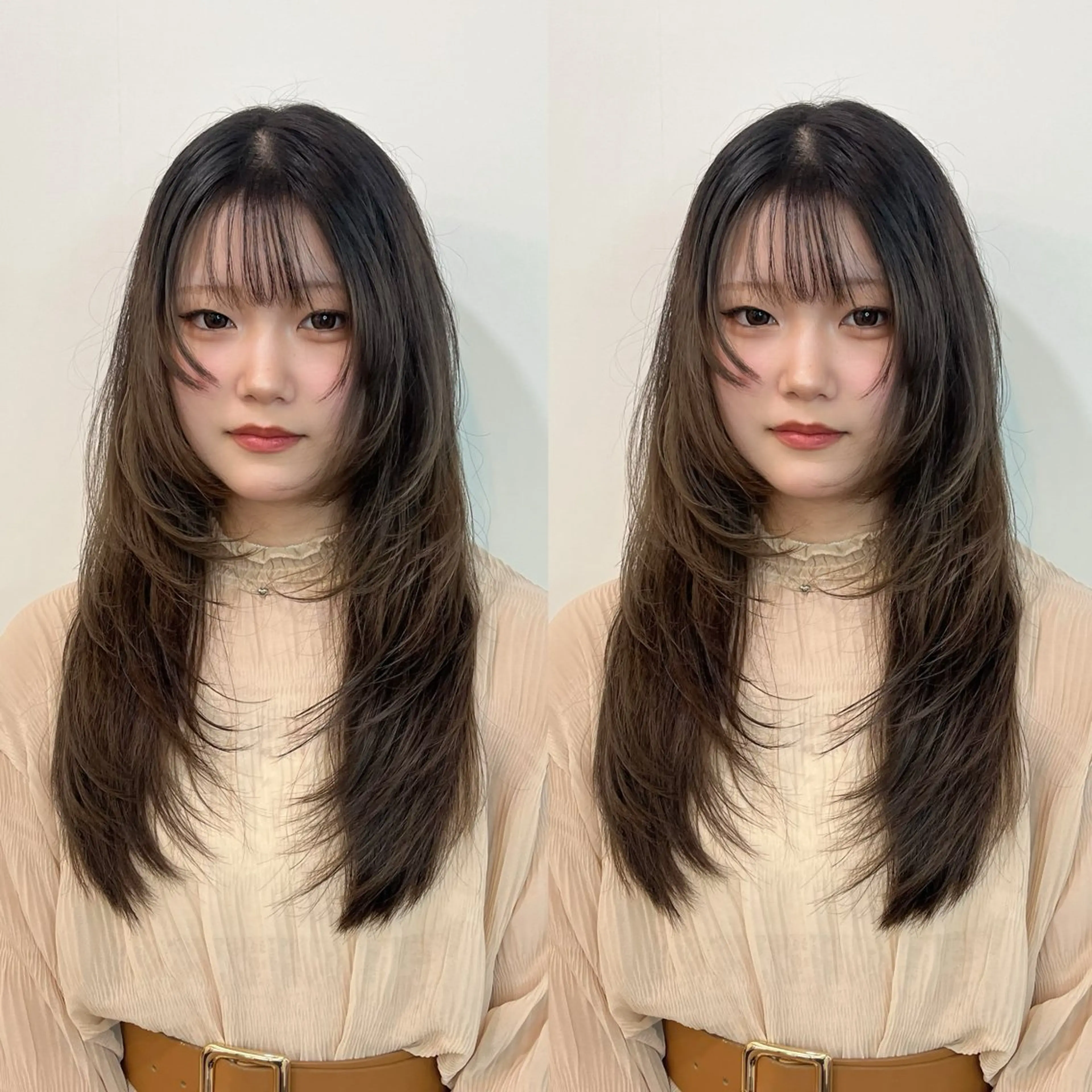 ロング カラー パーマ ヘアアレンジ メンズ ダブルカラー 顔周りカット 髪質改善 レイヤーカット トリートメント カット ヘアカラー トリートメント 💎髪質改善特化💎 RUITOのヘアスタイル