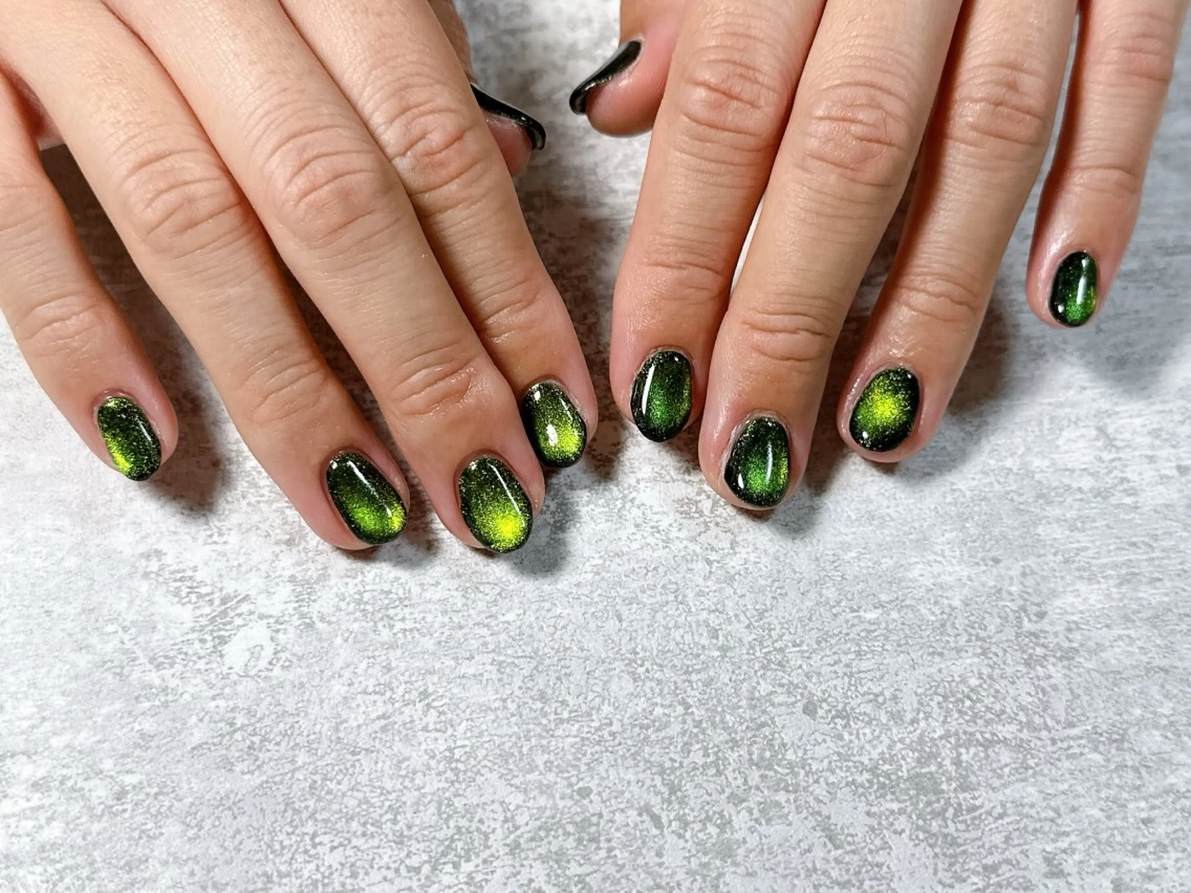 ネイル オーロラネイル ブルー フットネイル フレンチネイル ジェルネイル kiki nail たまプラーザのネイルデザイン