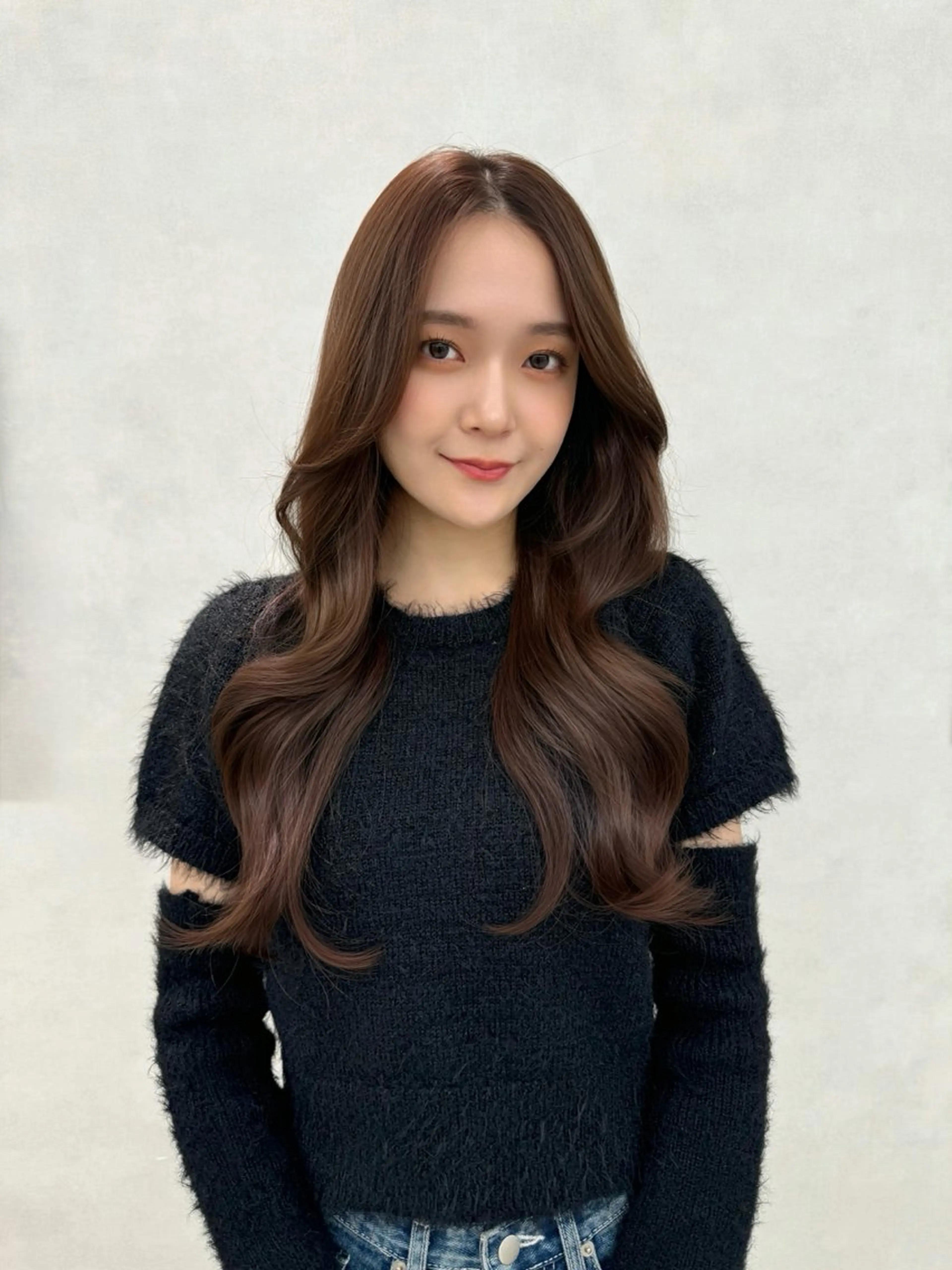 ロング くびれヘア レイヤーカット レイヤー/韓国/ 顔周り/しんやのヘアスタイル