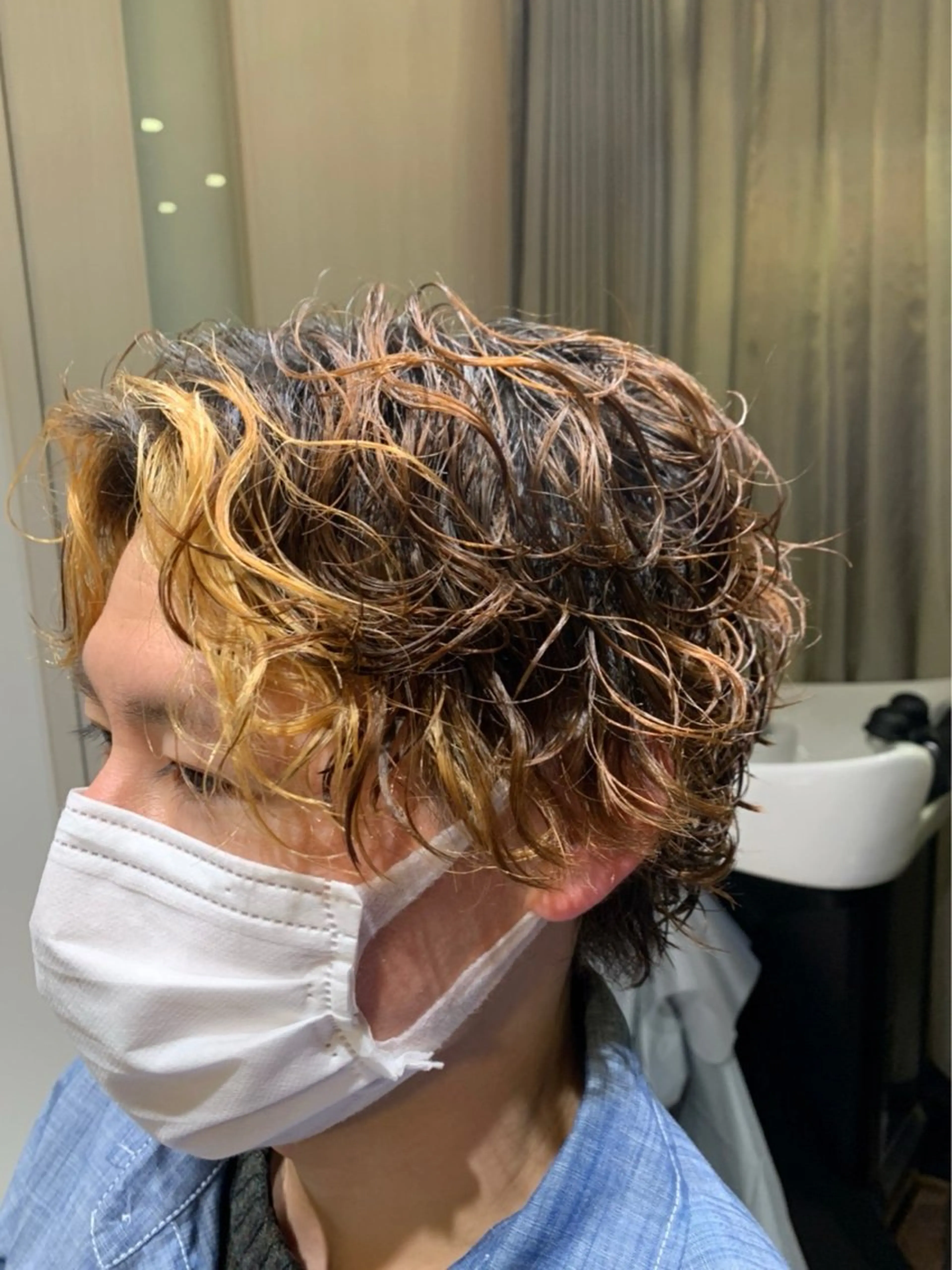 パーマ メンズ メンズパーマ 波巻きパーマ スパイラルパーマ パーマ メンズ/ケアパーマ /hayashiのヘアスタイル