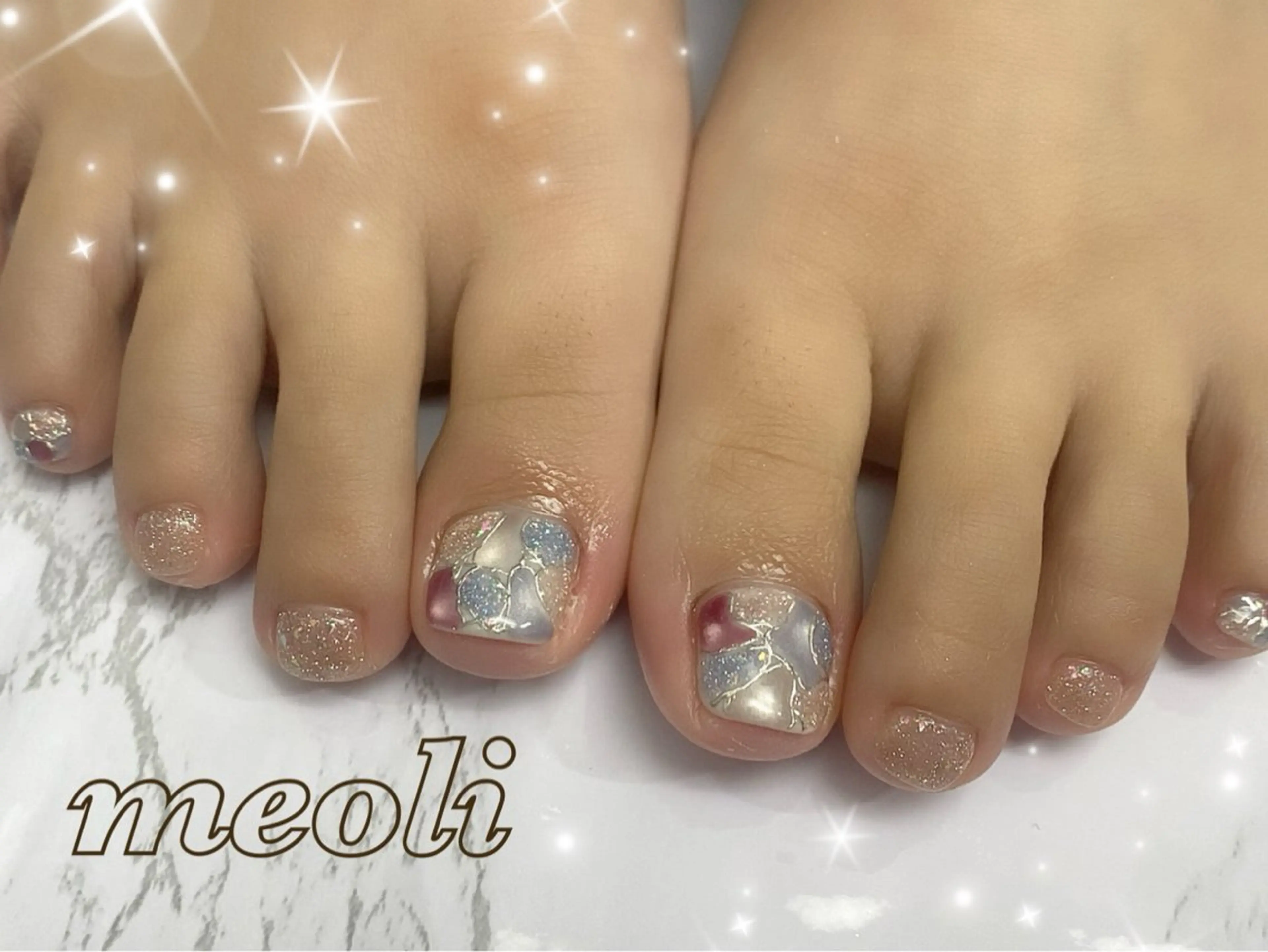 ネイル フットネイル nail salon meoli メグのネイルデザイン