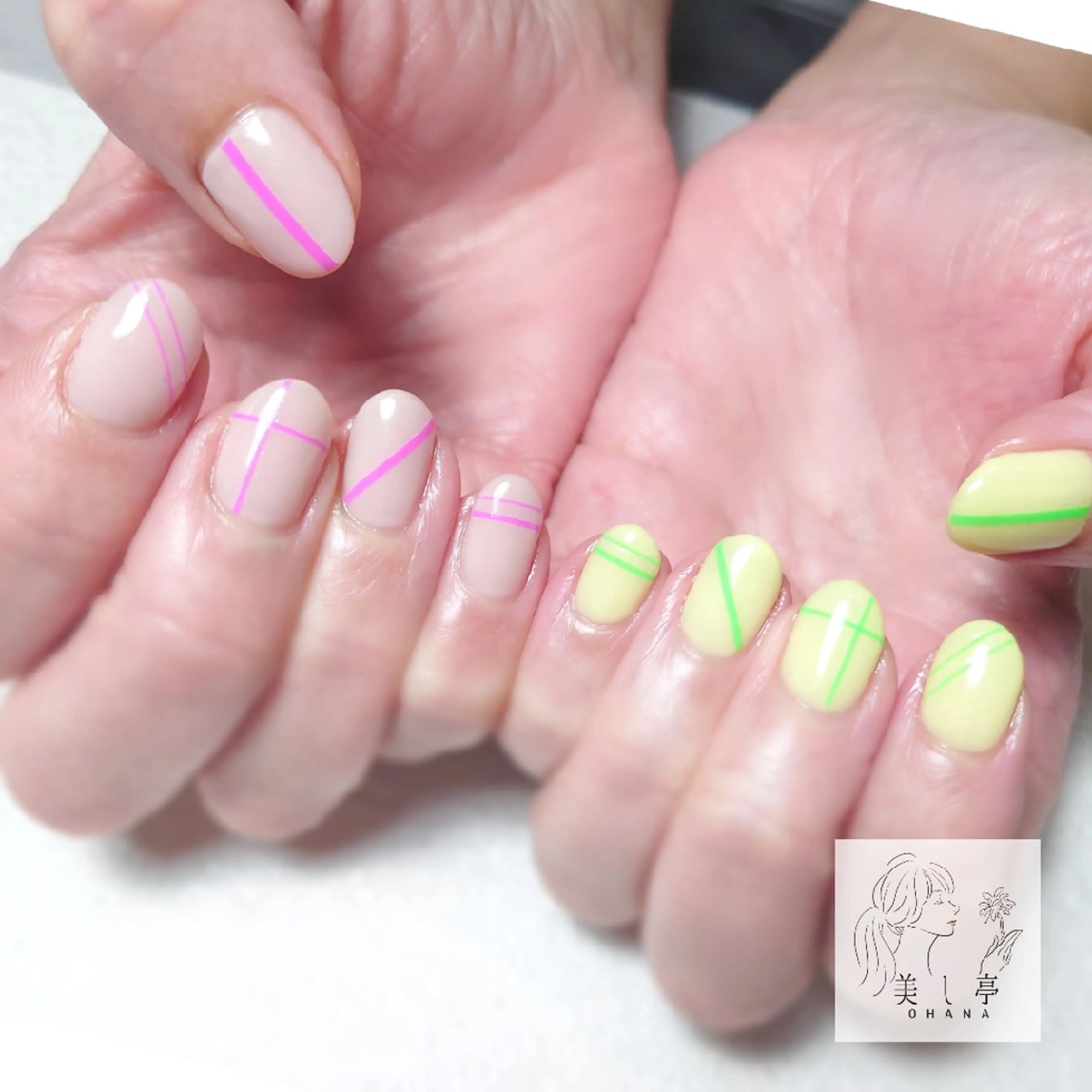 ネイル 美し亭 OHANAのネイルデザイン