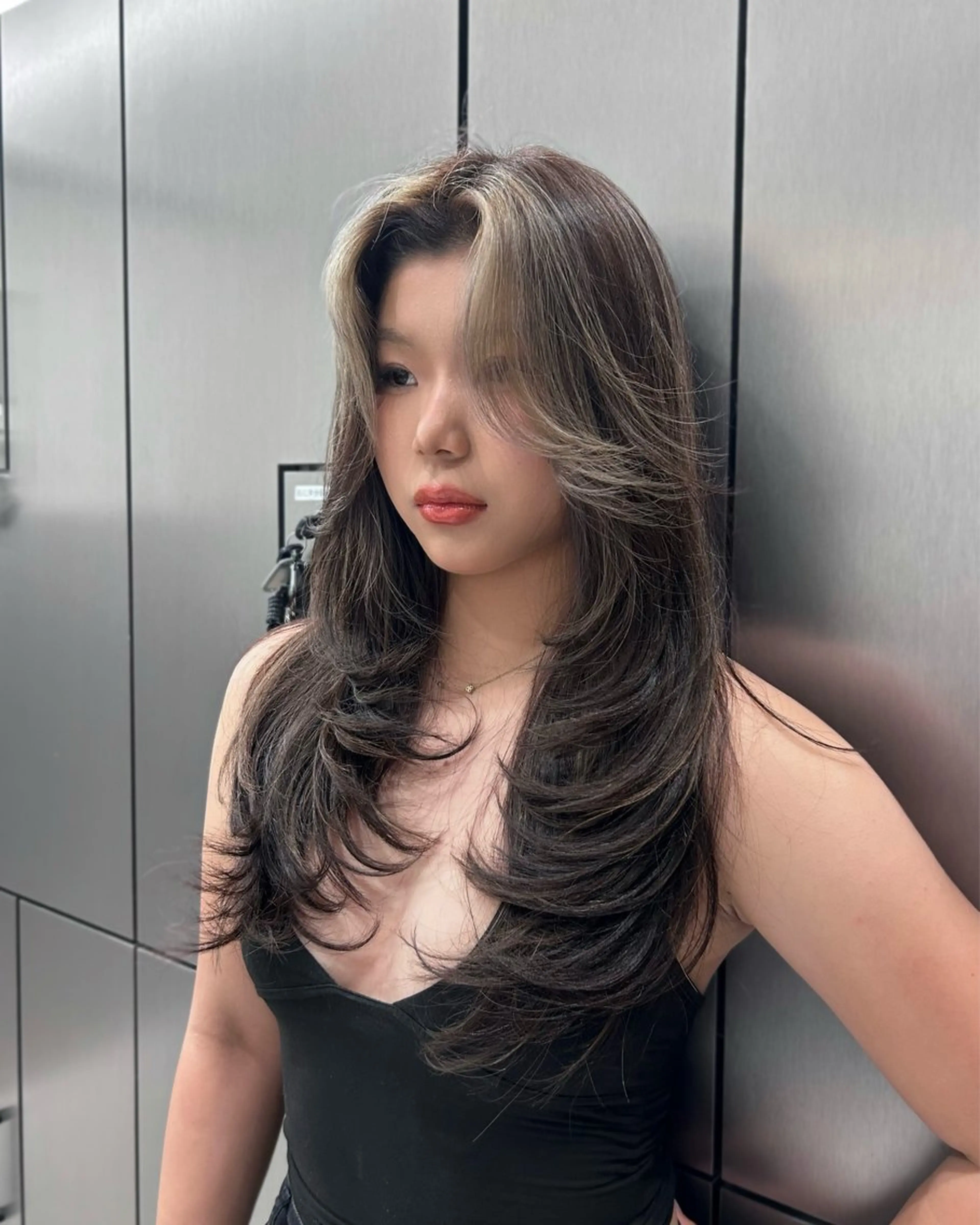 ロング ハイライト レイヤーカット カット ヘアカラー 大人レイヤー/艶美髪 🇺🇸TOMONAのヘアスタイル