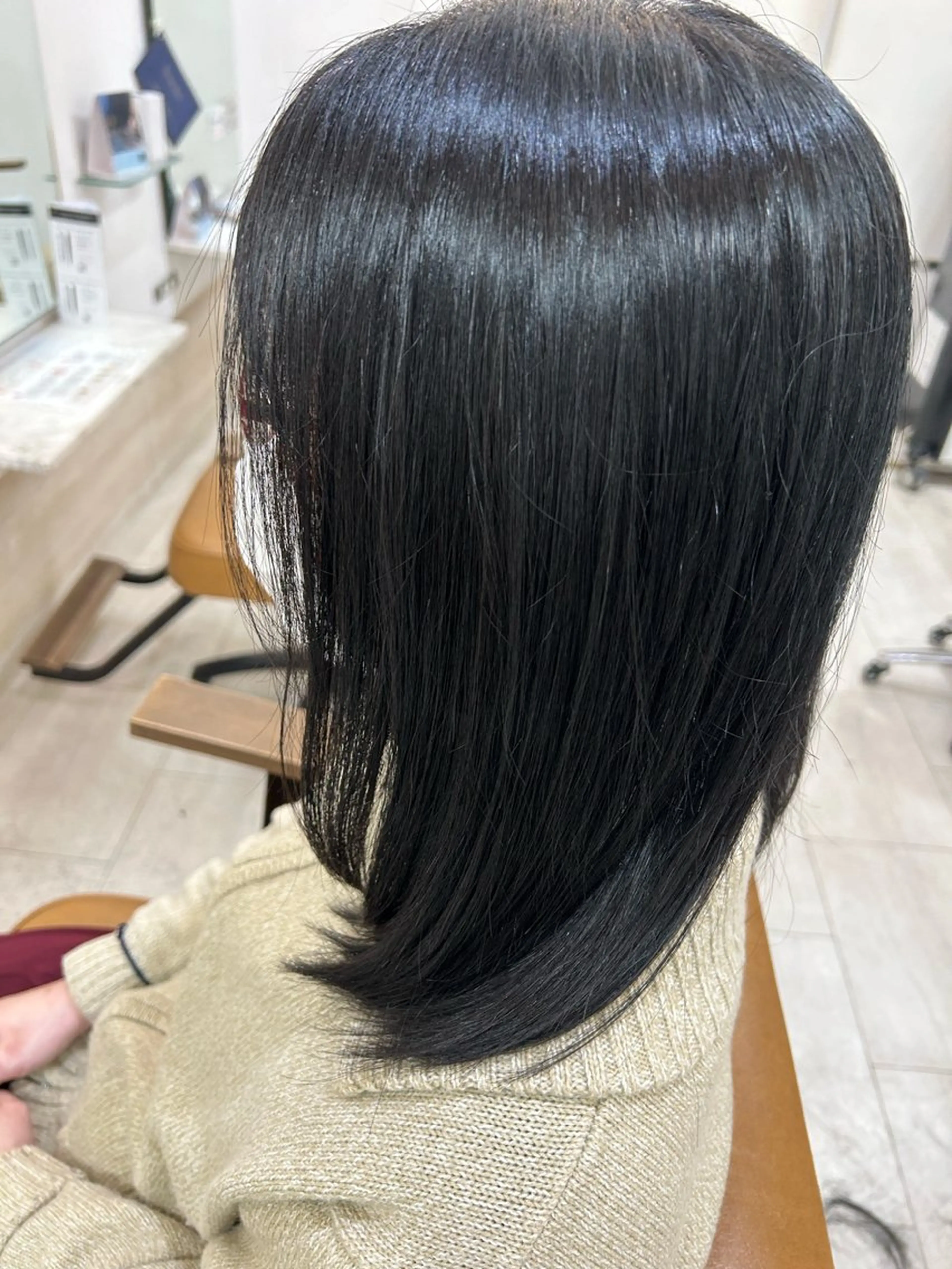 ロング 顔周りカット レイヤーカット 栗田 優月のヘアスタイル