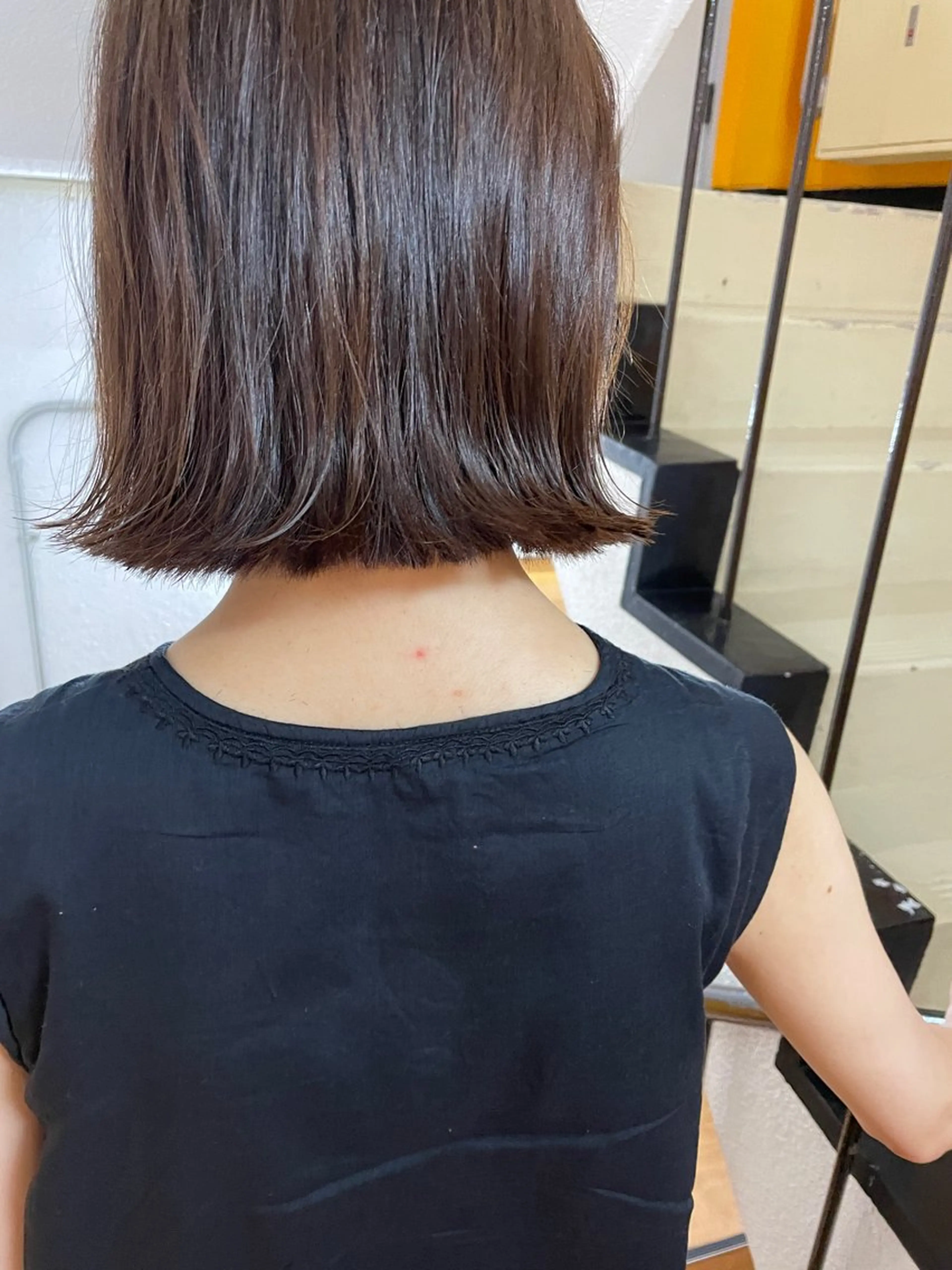 ミディアム カラー カット ヘアカラー トリートメント さの あやねのヘアスタイル