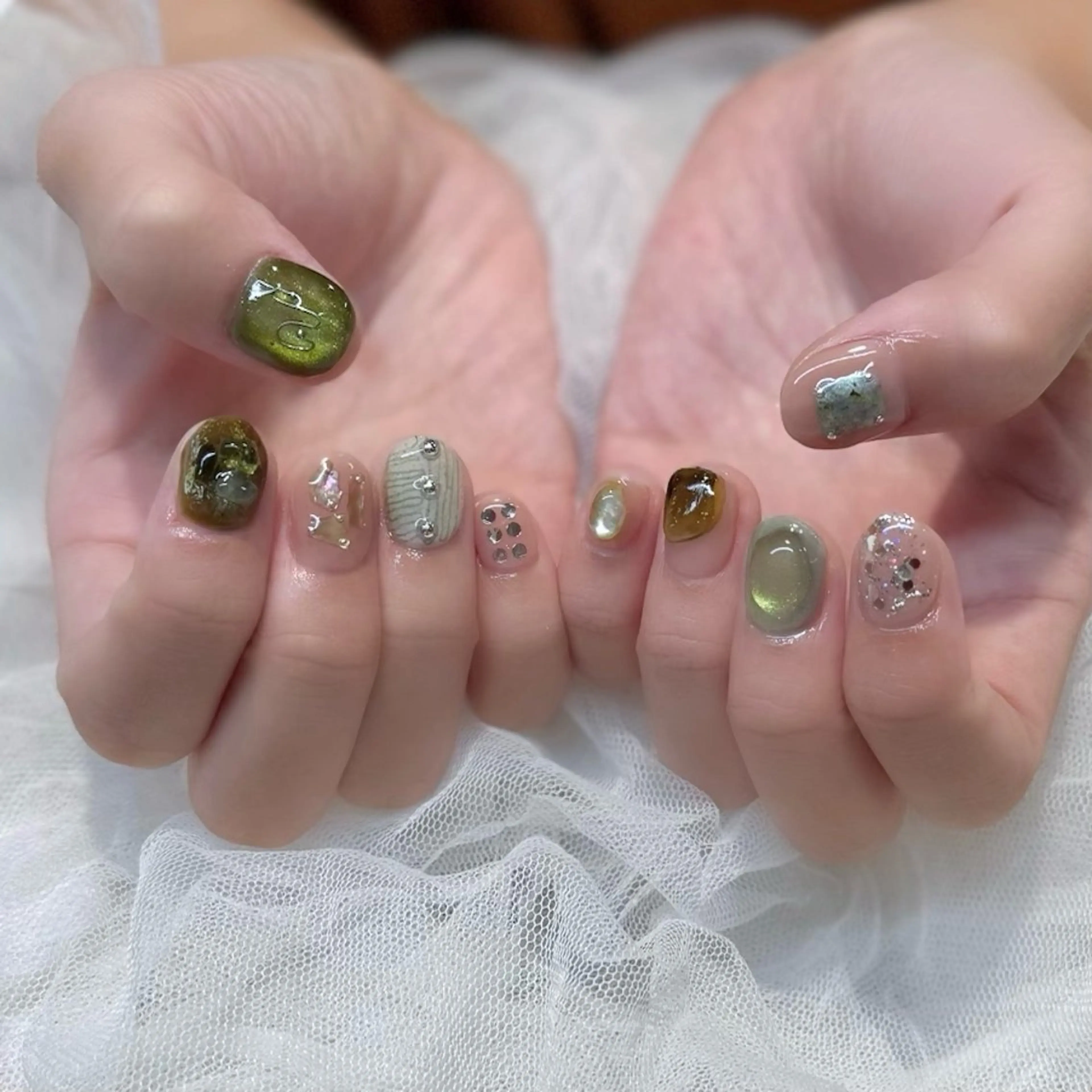 ネイル ハンドネイル 新井 ひなののネイルデザイン