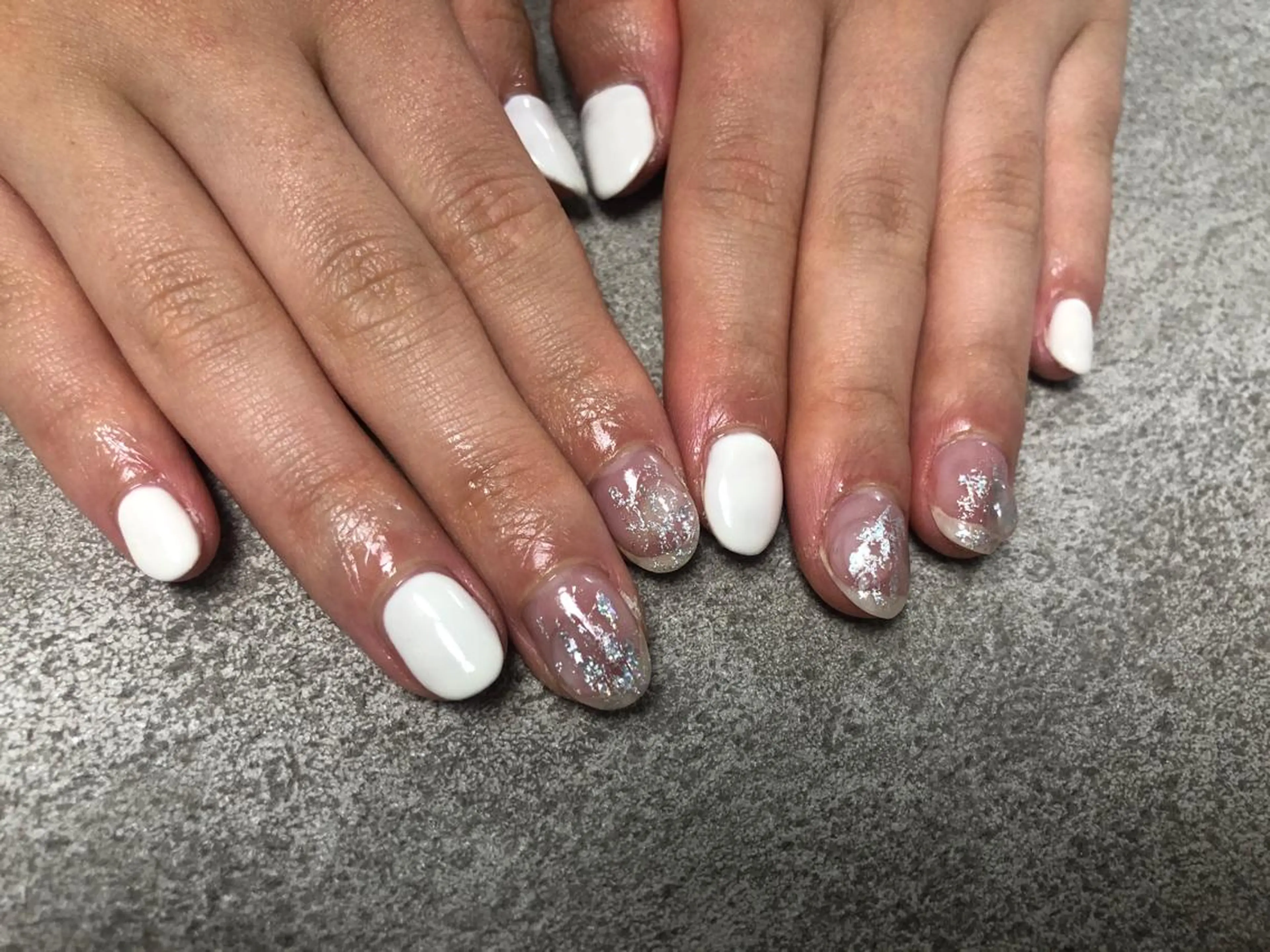 ネイル クリアネイル ぷっくりネイル ハンドネイル Mogu nail 二子玉川のネイルデザイン