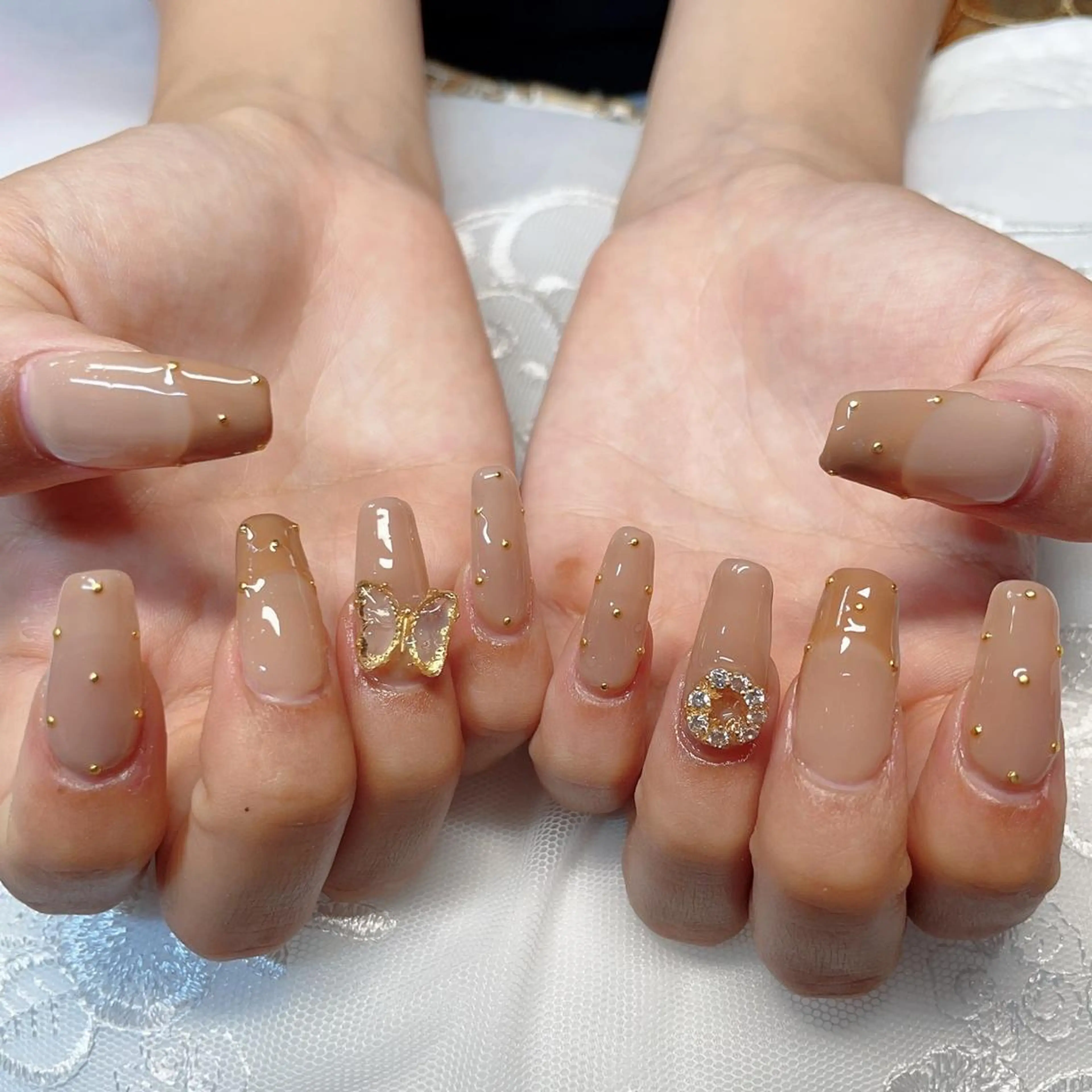ロング ハンドネイル ハンドケア 💜MIYA nail川崎店のネイルデザイン