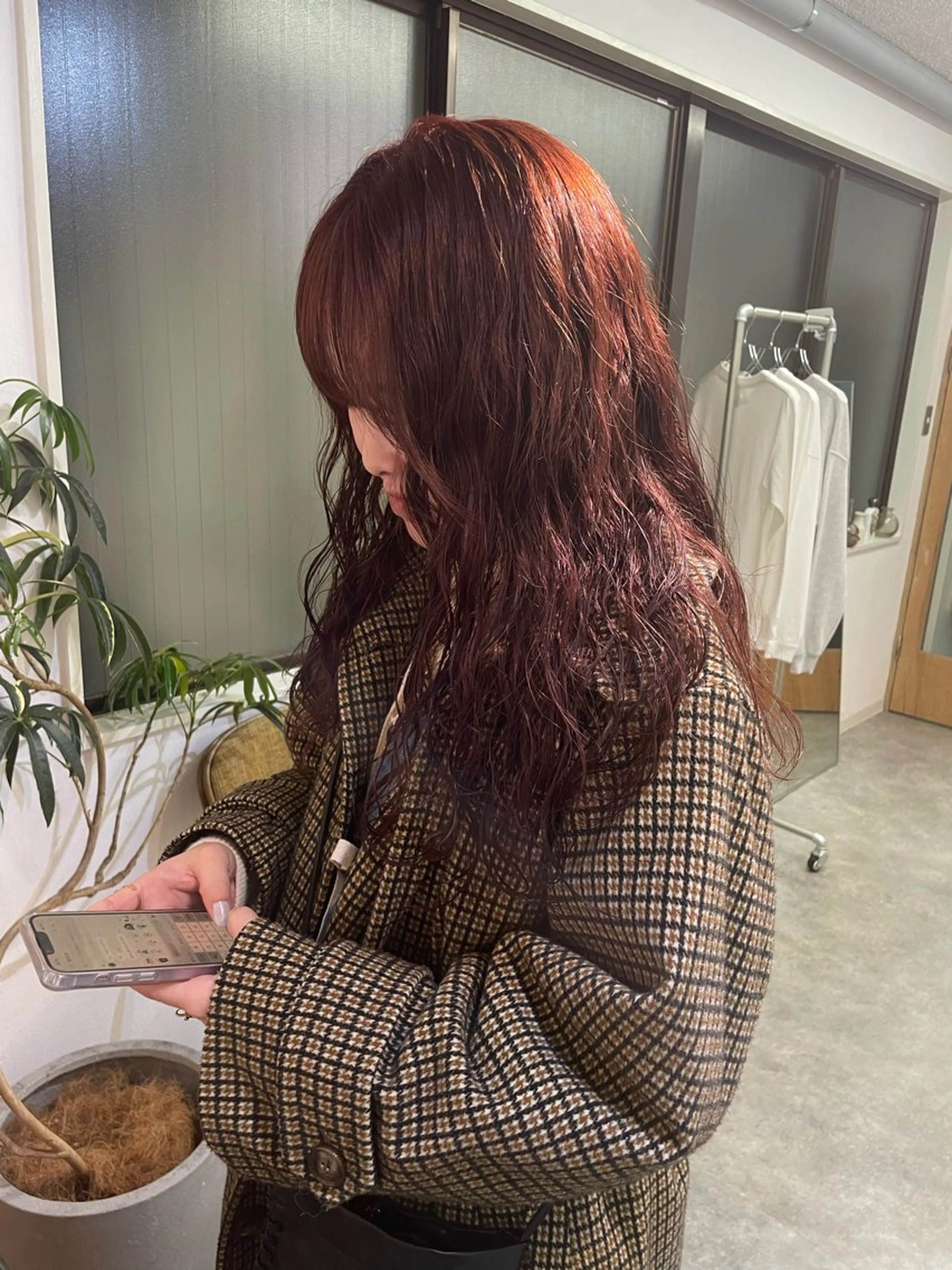 ロング カラー パーマ パーマ sakura🌸 レイヤー/韓国ヘアのヘアスタイル