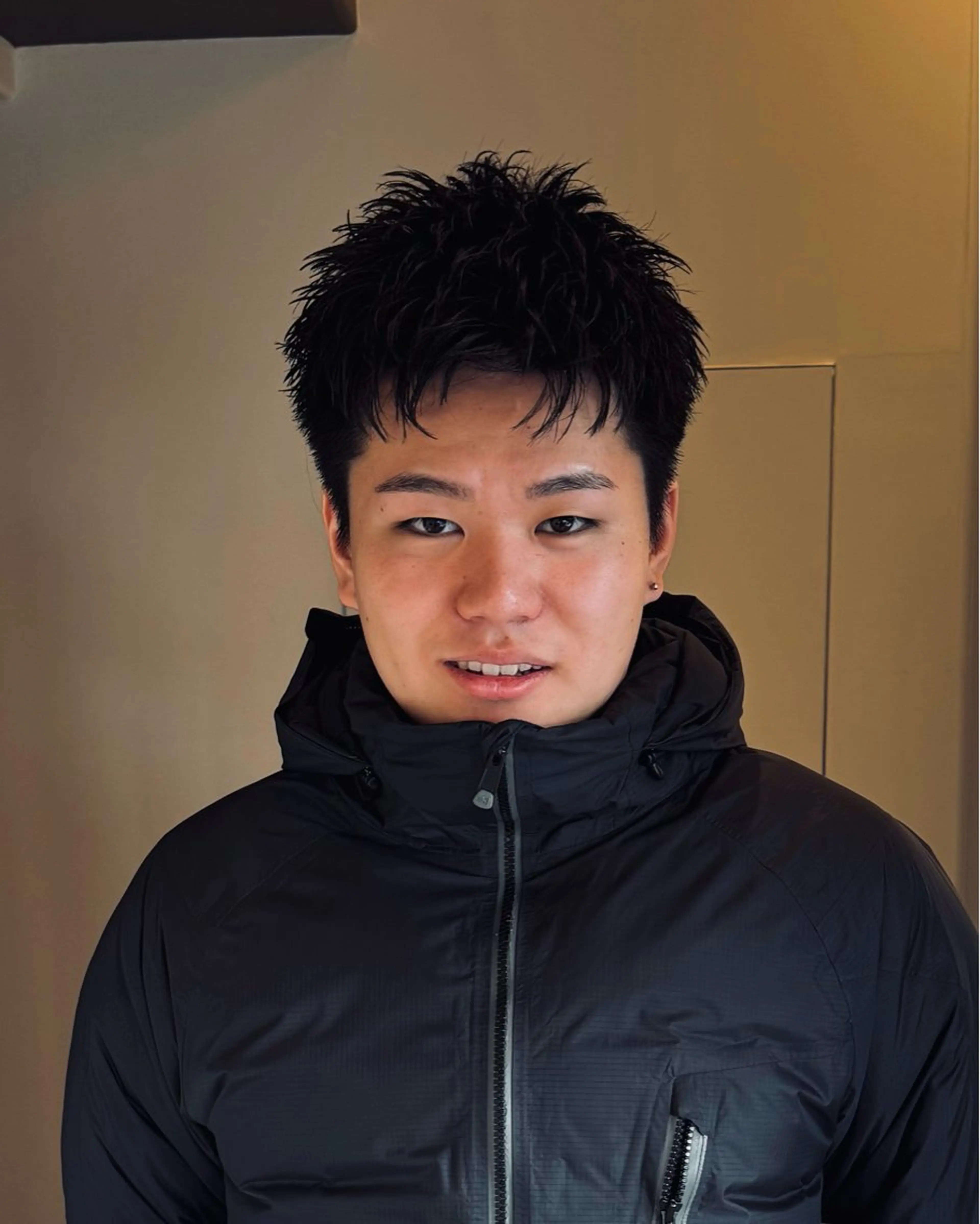 ショート パーマ メンズ ショートヘア スパイキーショート 大人パーマ 丸山のヘアスタイル