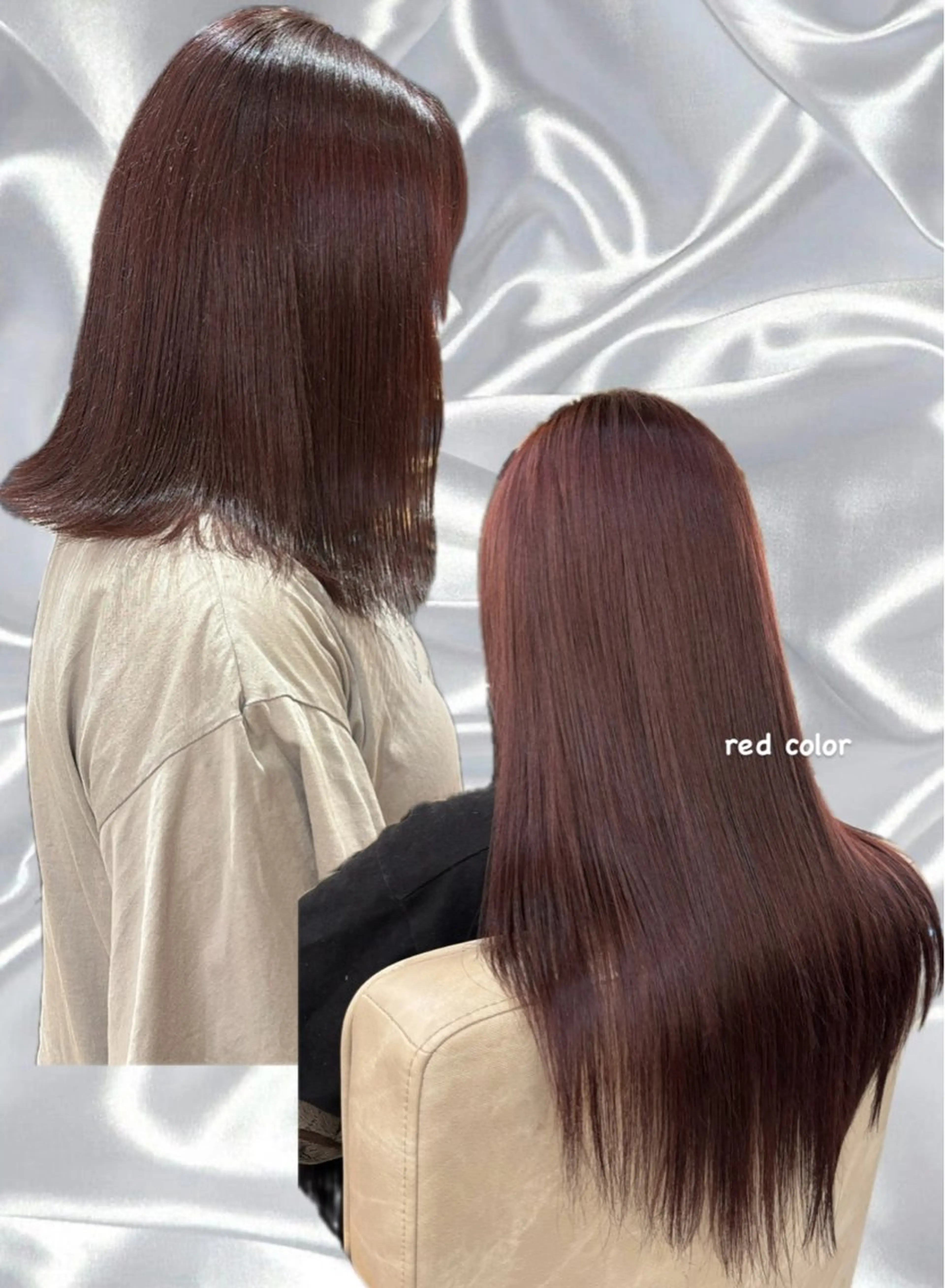 【⭐︎2回目のお客様限定⭐︎】カット✂︎➕透明感カラー🫐🍒➕Aujua4️⃣stepトリートメント🫧の写真