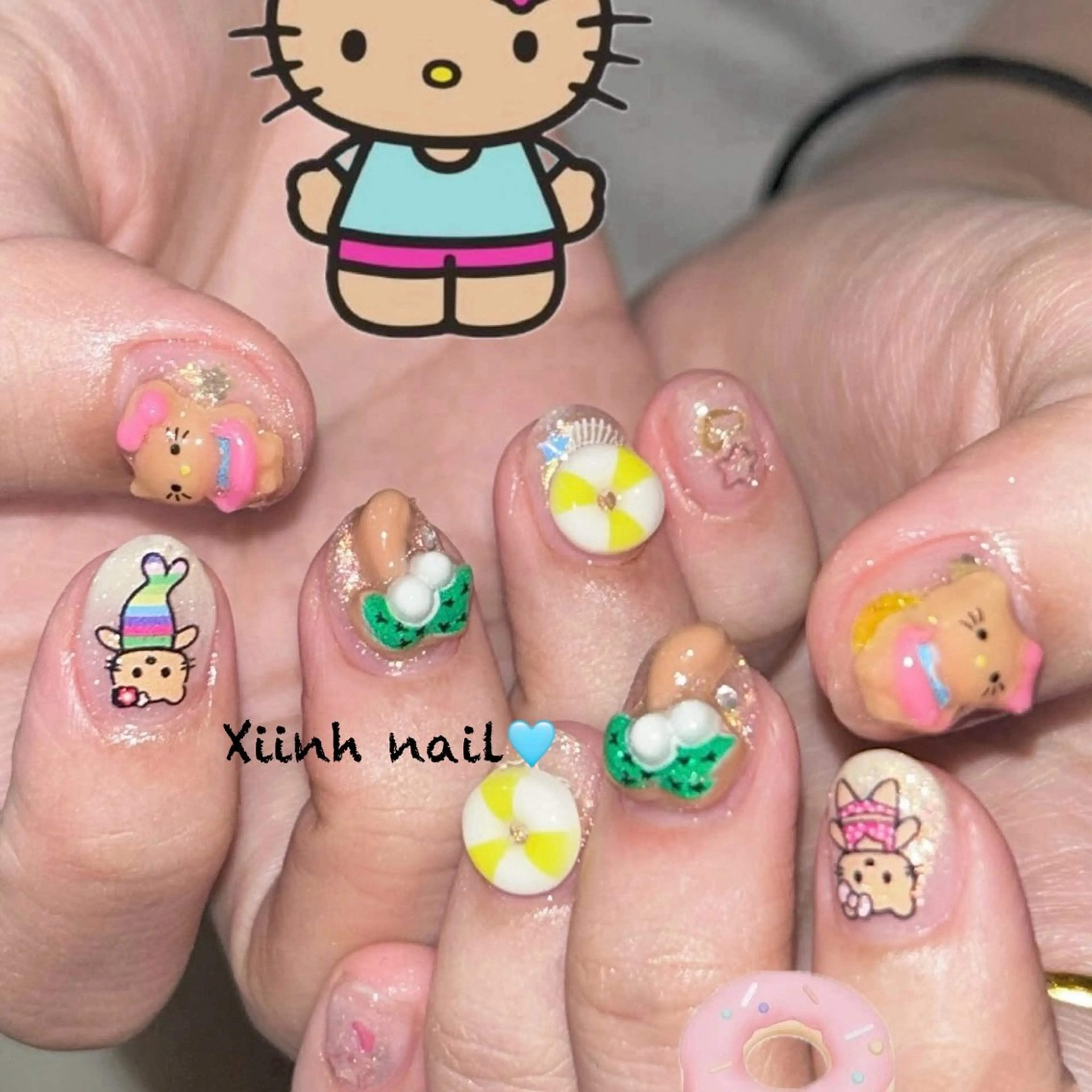 ネイル チークネイル フットネイル フレンチネイル ジェルネイル ハロウィン XIINH NAIL SALONのネイルデザイン