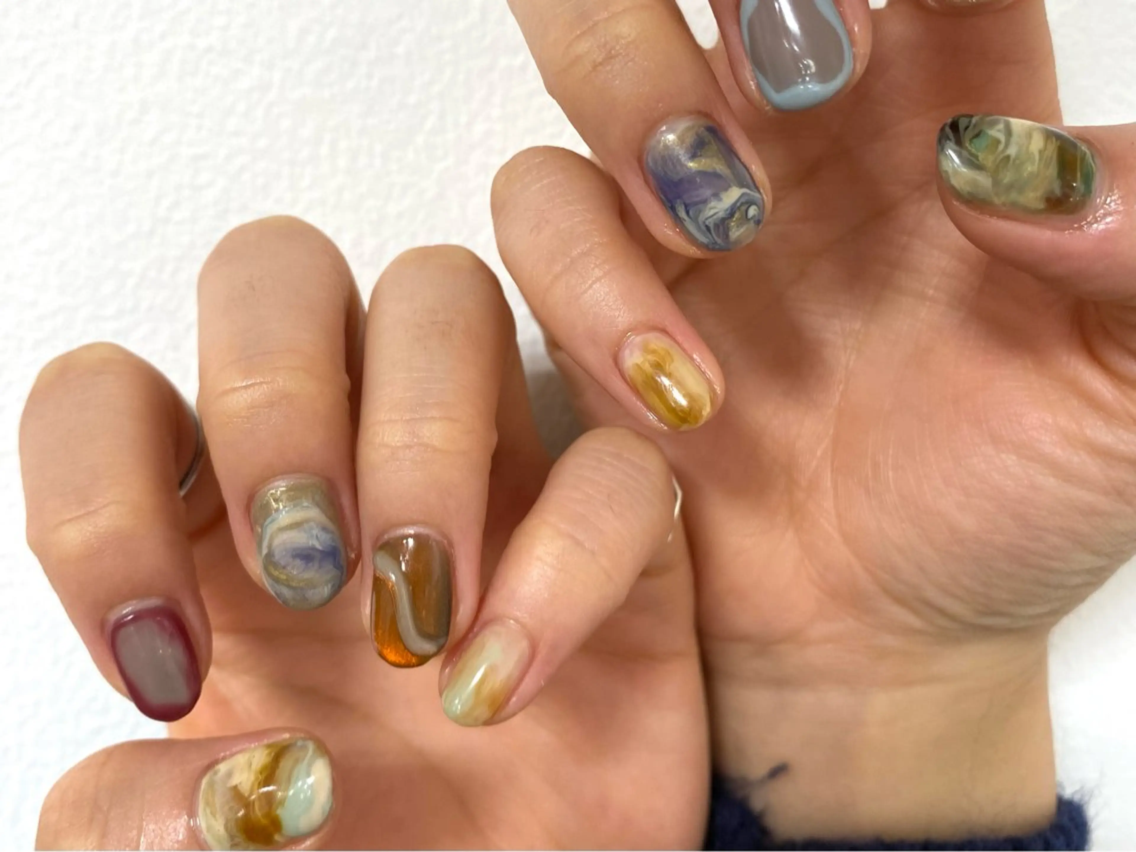 ネイル フットネイル フレンチネイル ジェルネイル グラデーション マグネットネイル ハンドネイル ヘアー.ネイル二刀流 misa🫧のヘアスタイル